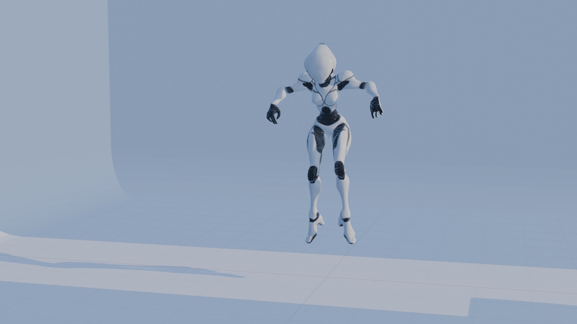 Cyber Sentinel - Game Optimized Character Low-poly 3D model_84