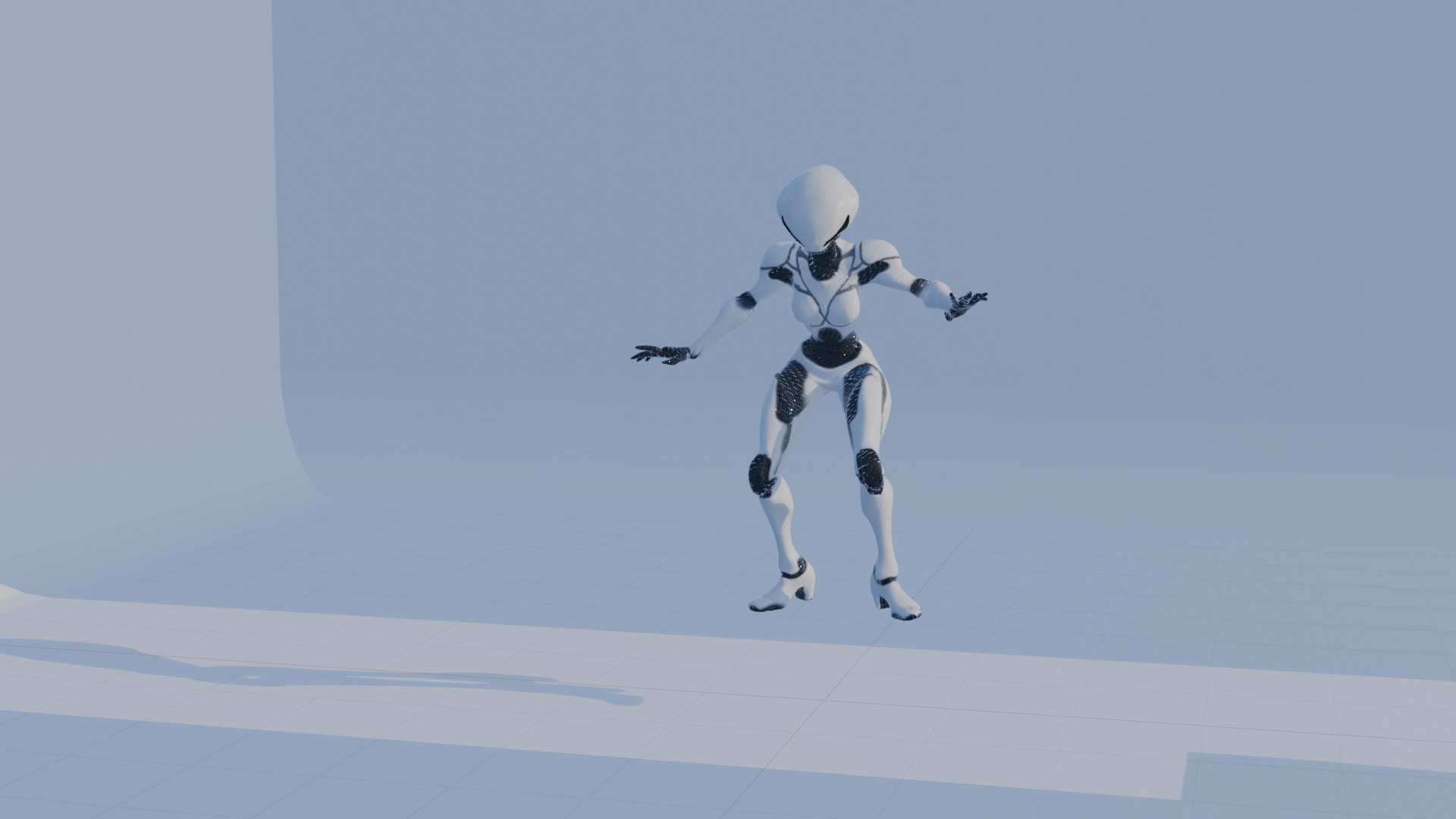 Cyber Sentinel - Game Optimized Character Low-poly 3D model_70