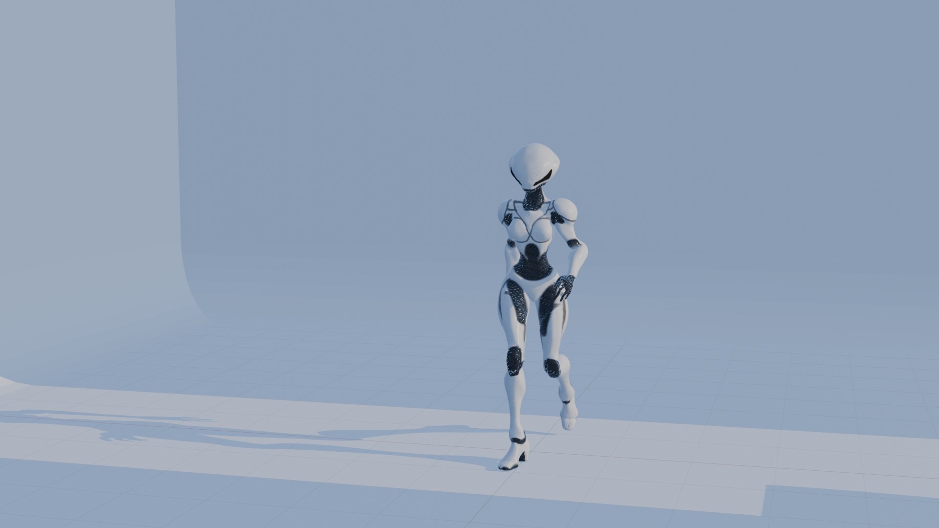 Cyber Sentinel - Game Optimized Character Low-poly 3D model_24