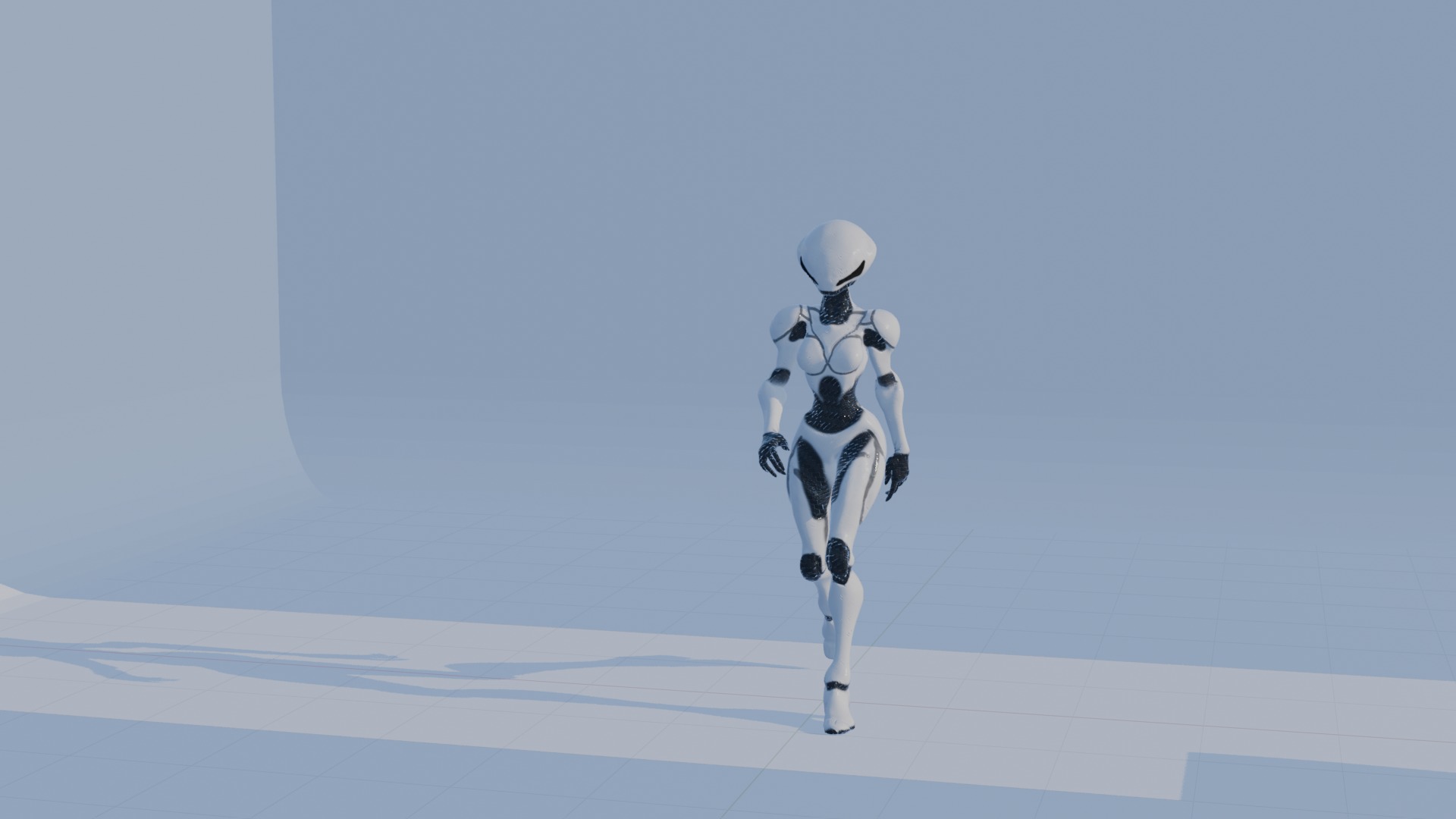 Cyber Sentinel - Game Optimized Character Low-poly 3D model_7