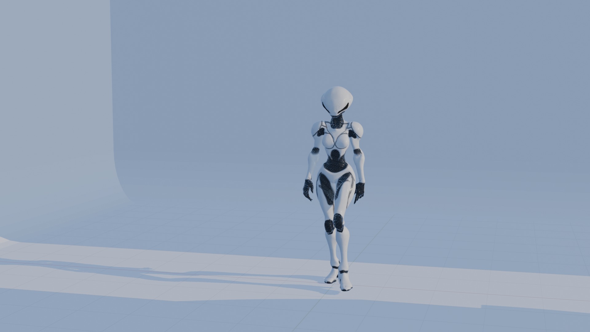 Cyber Sentinel - Game Optimized Character Low-poly 3D model_13