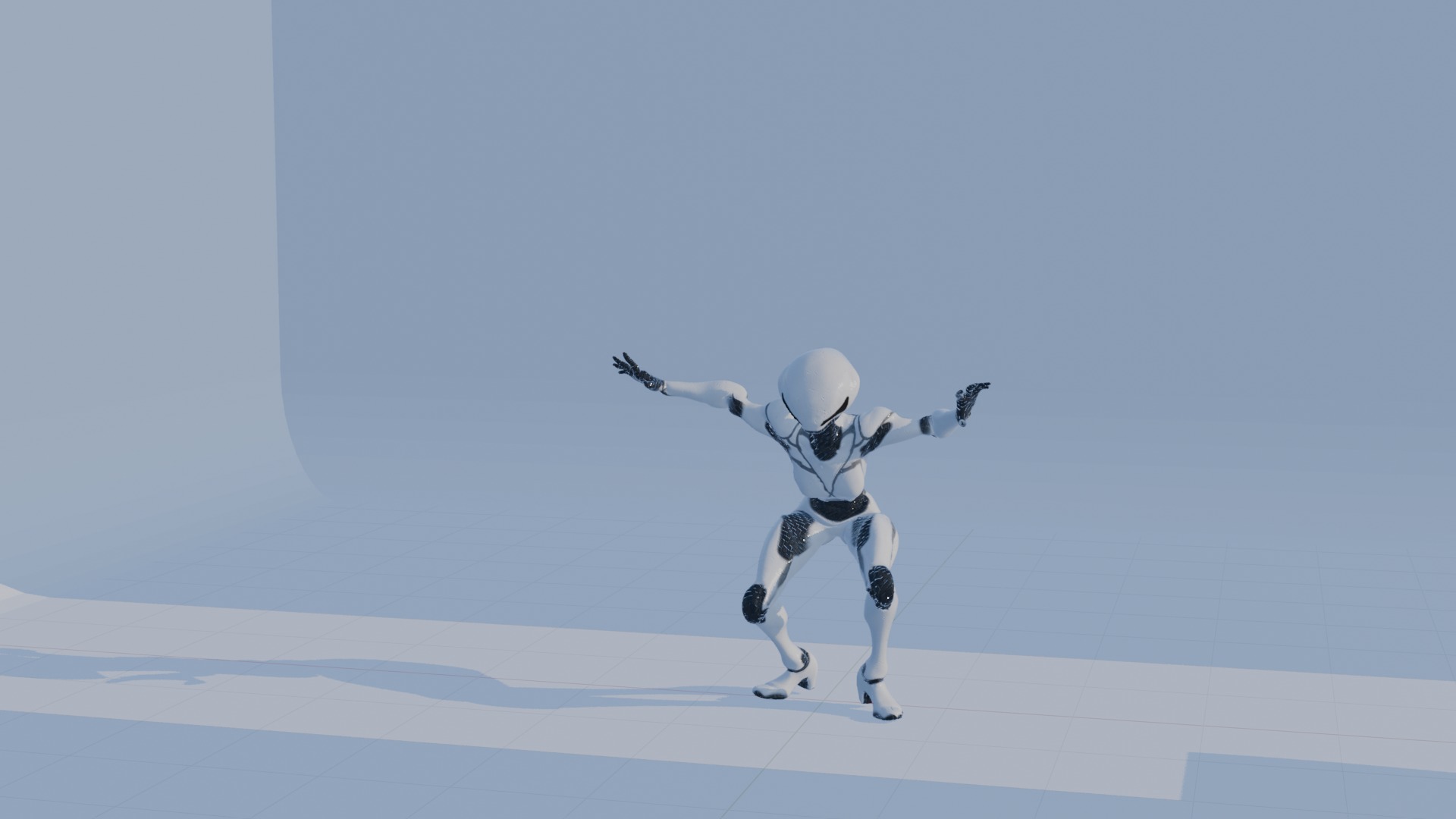 Cyber Sentinel - Game Optimized Character Low-poly 3D model_97