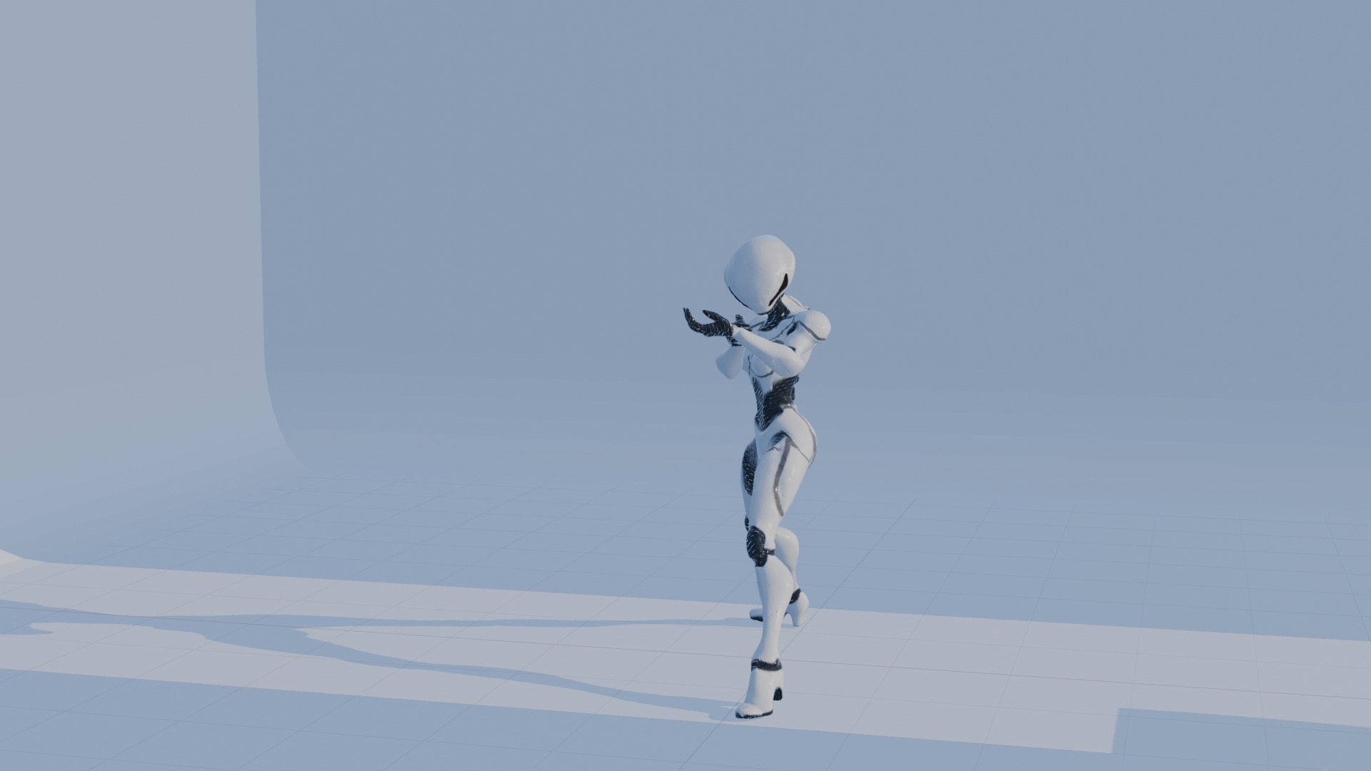 Cyber Sentinel - Game Optimized Character Low-poly 3D model_33
