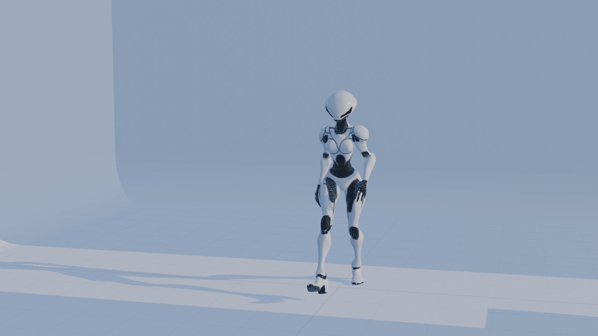 Cyber Sentinel - Game Optimized Character Low-poly 3D model_82