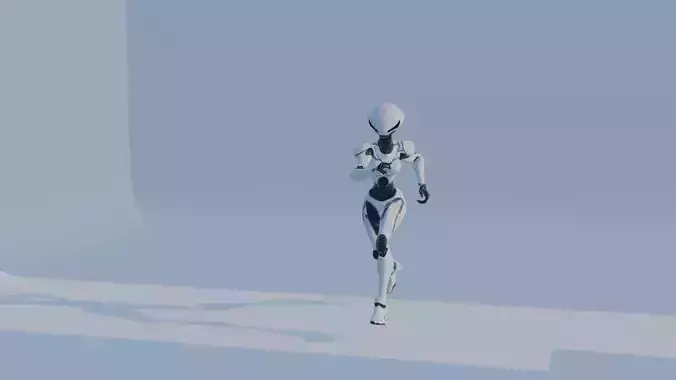 Cyber Sentinel - Game Optimized Character Low-poly 3D model