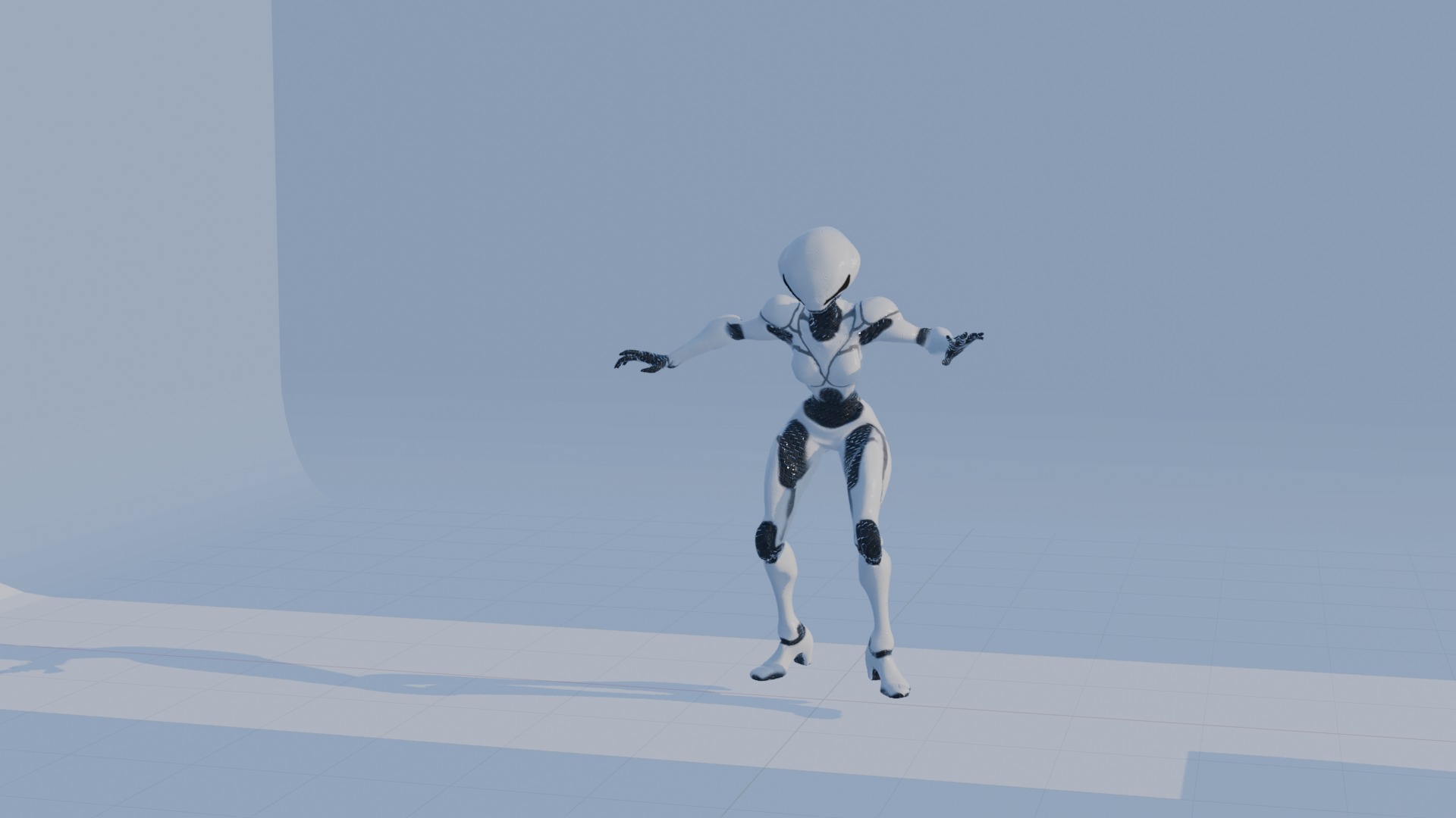 Cyber Sentinel - Game Optimized Character Low-poly 3D model_41