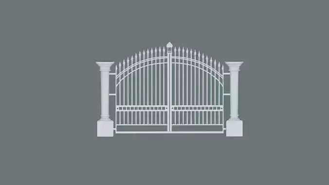 Classic Gate Door 3D print model Classic Gate Door 3D print model