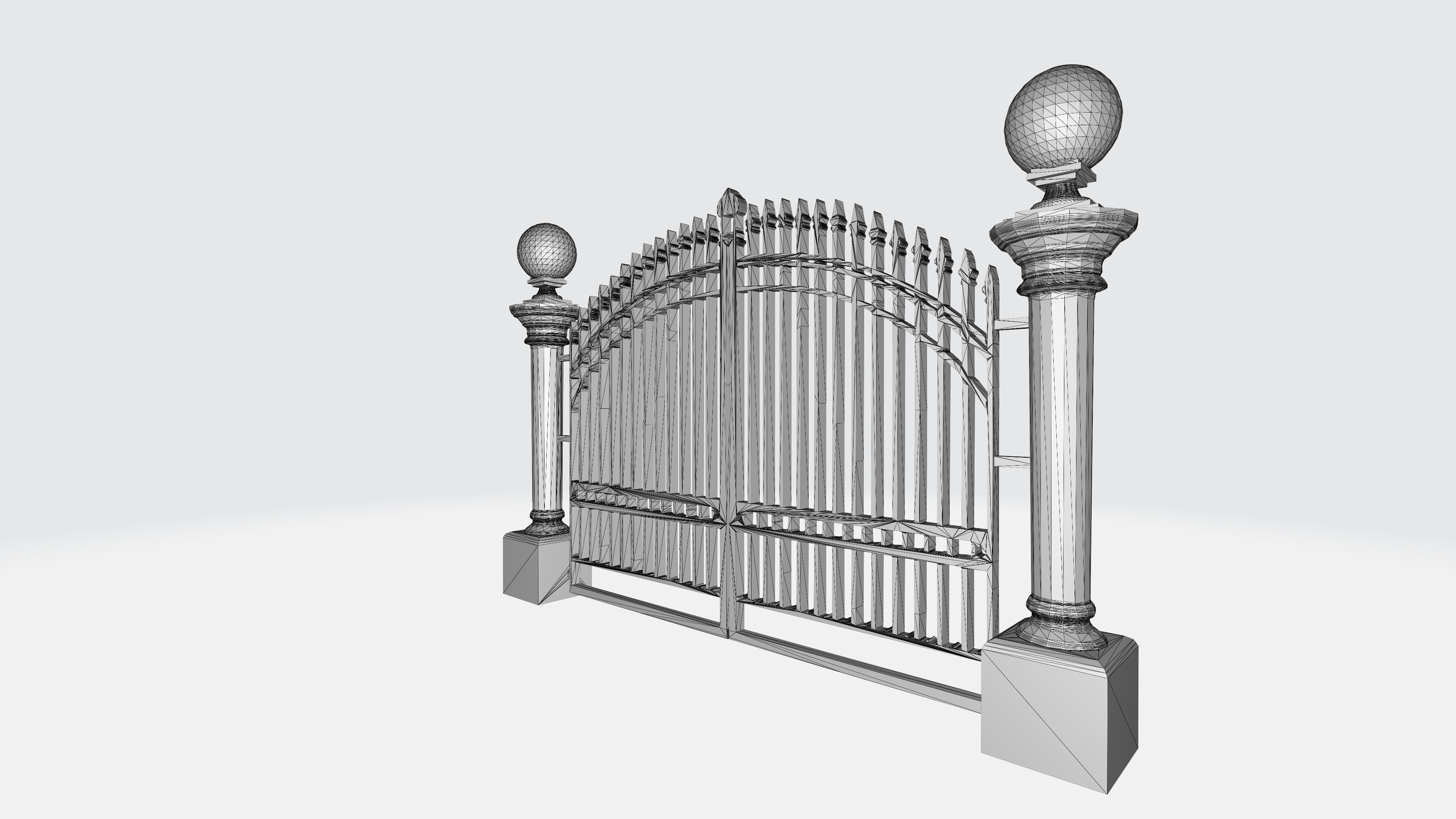 Classic Gate Door 3D print model_7