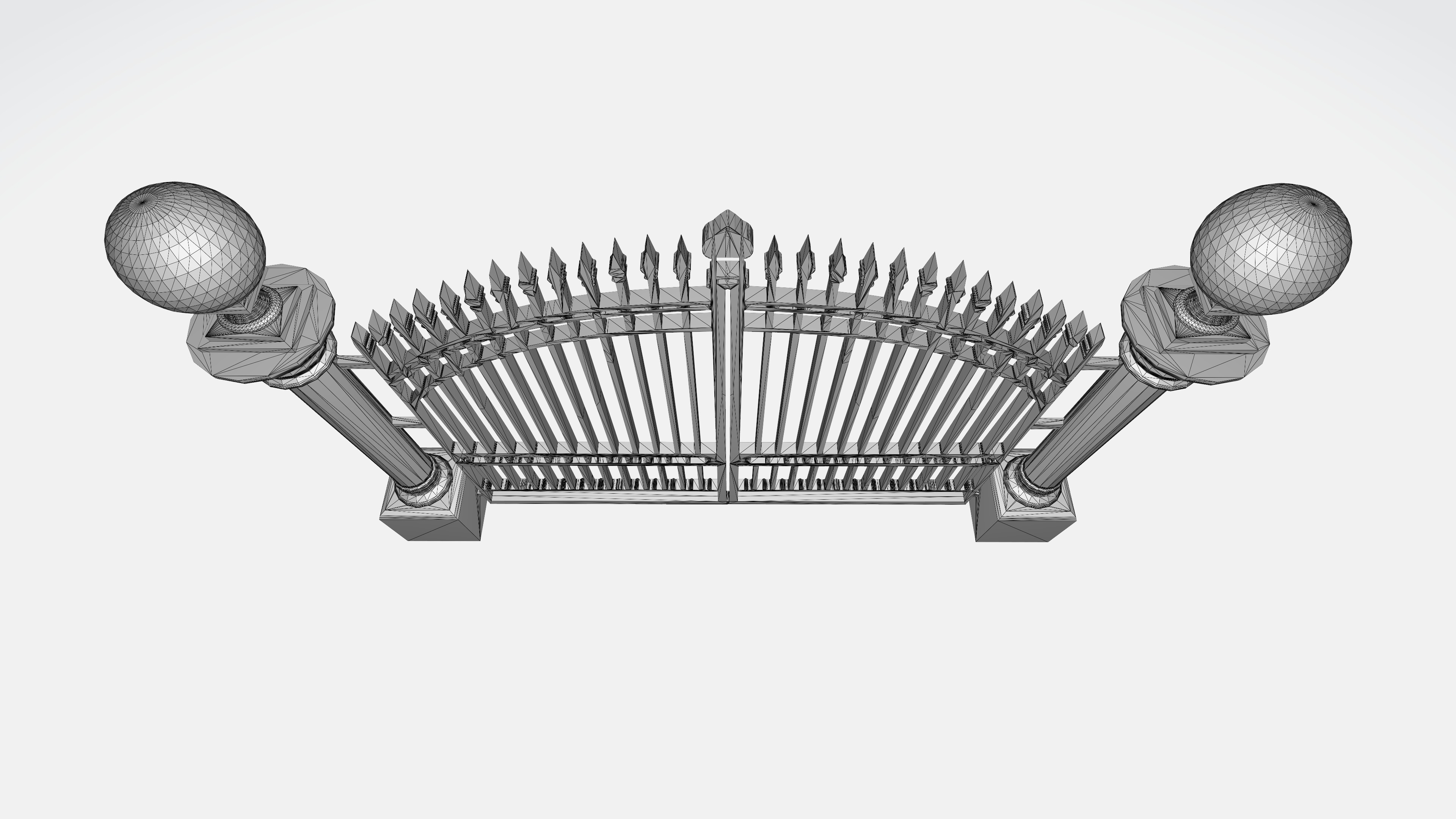 Classic Gate Door 3D print model_4