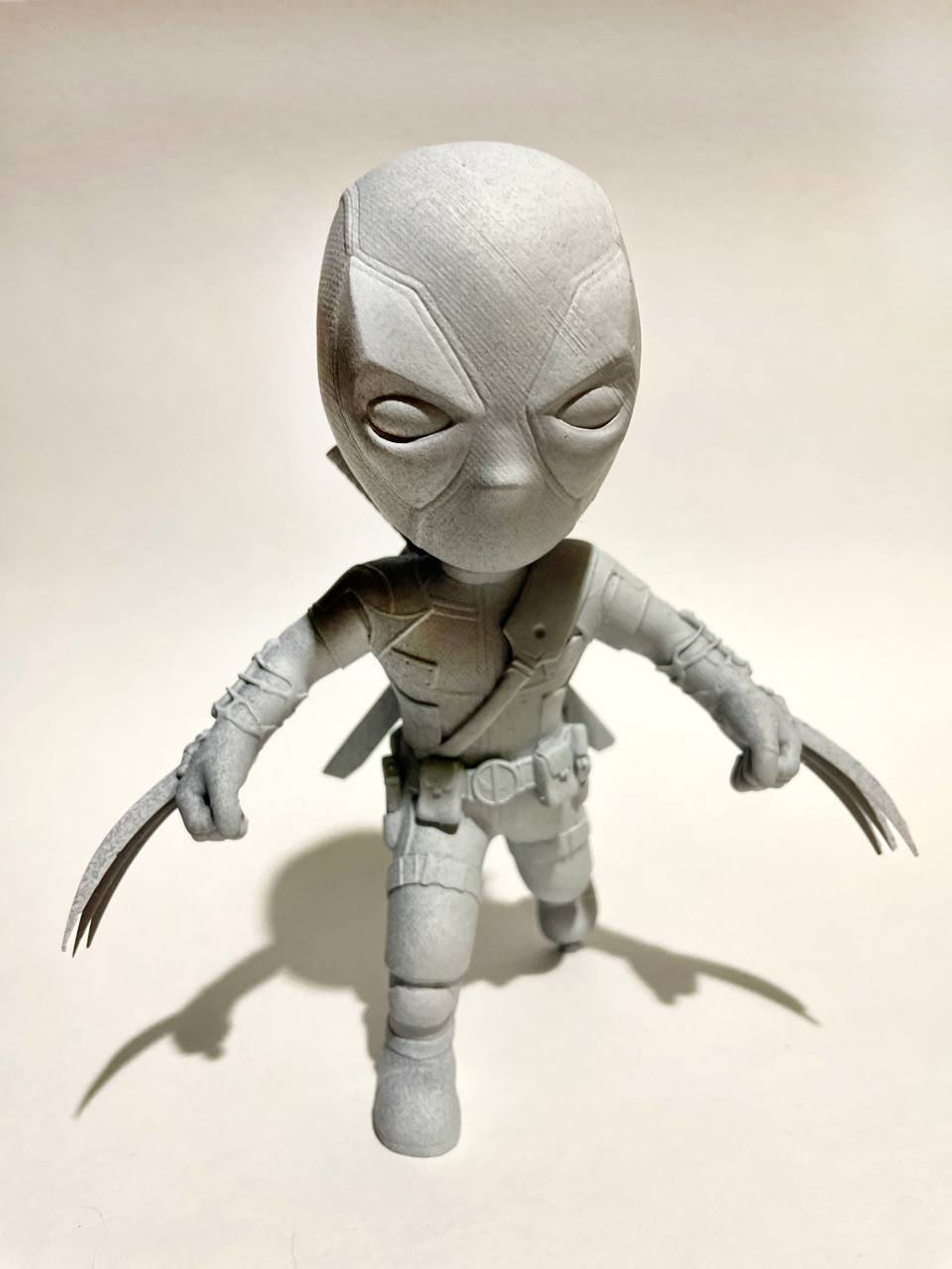 Cartoon stylized deadpool baby 3D print model_5