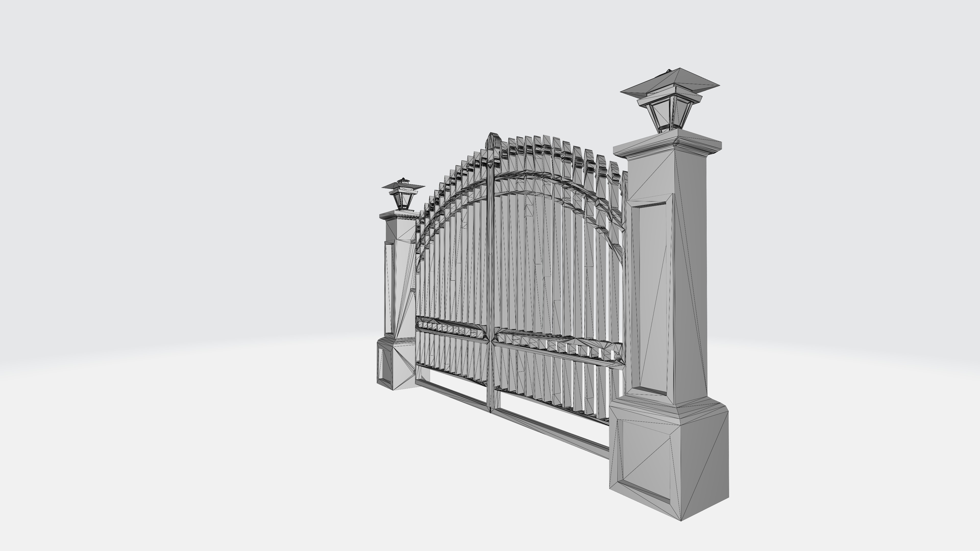 Classic Gate Door 3D print model_4