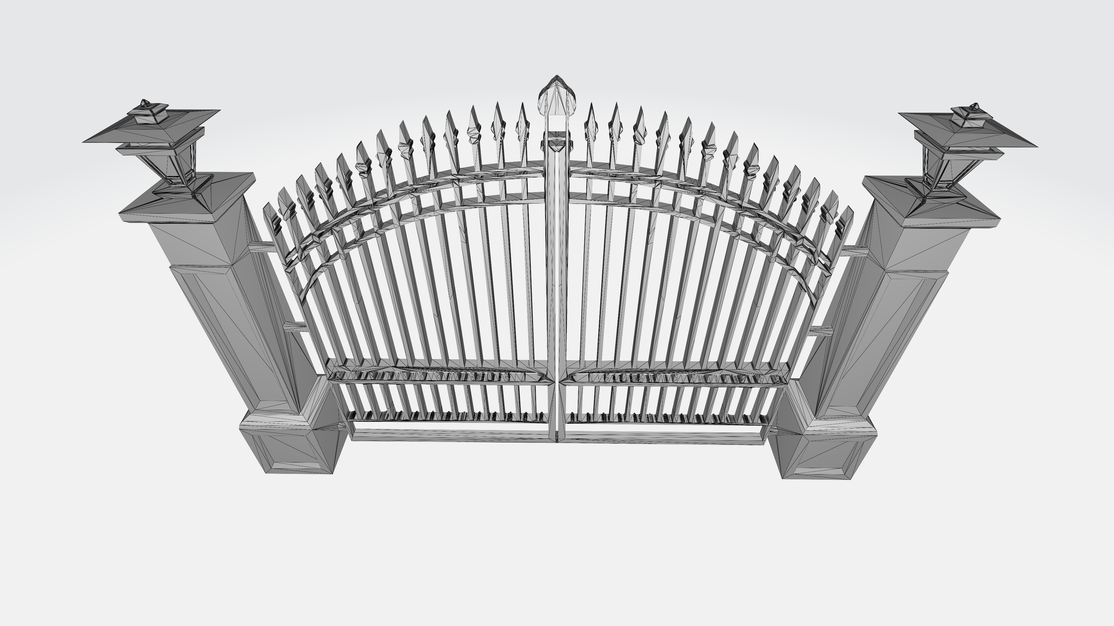 Classic Gate Door 3D print model_6