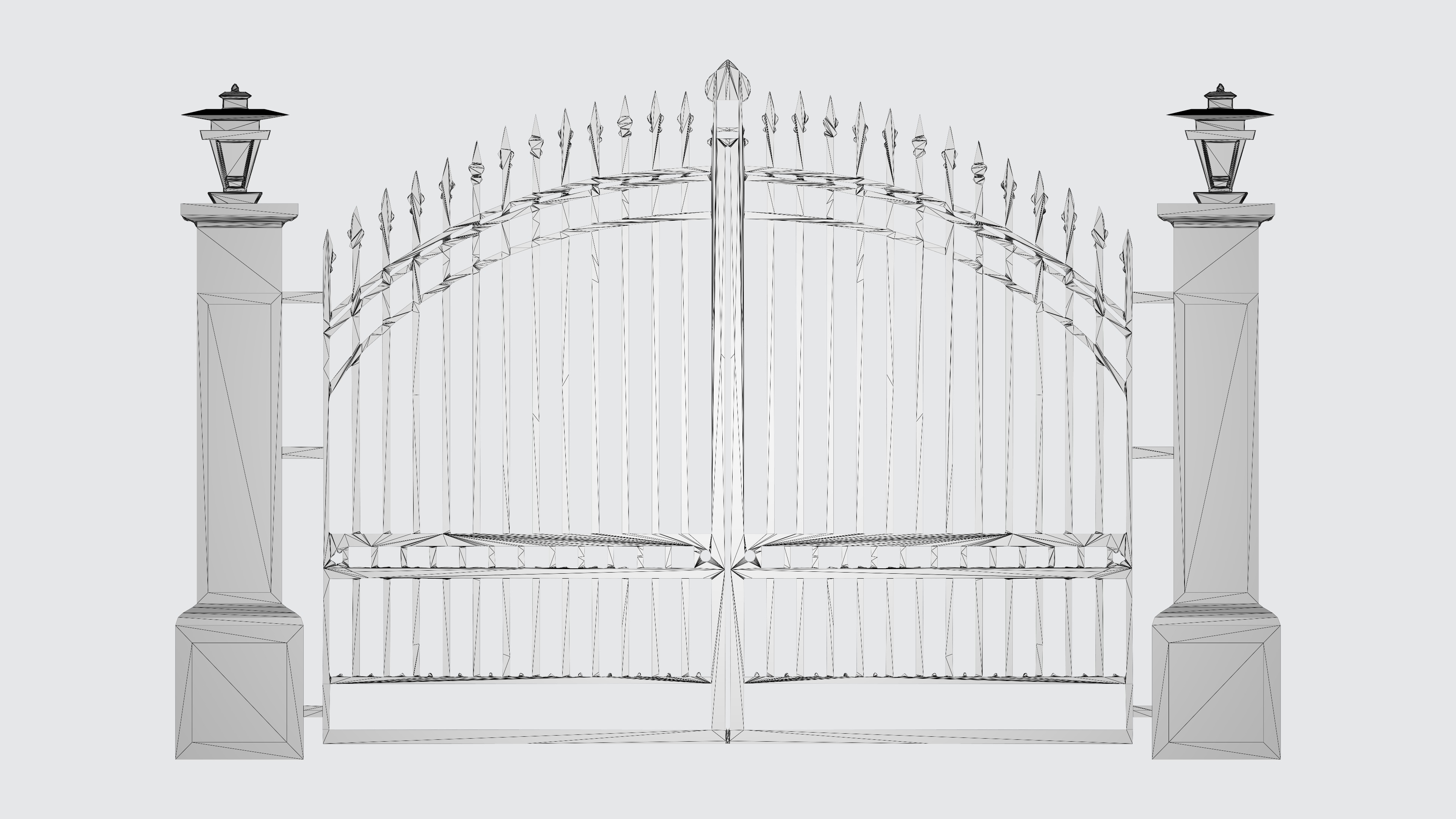 Classic Gate Door 3D print model_7