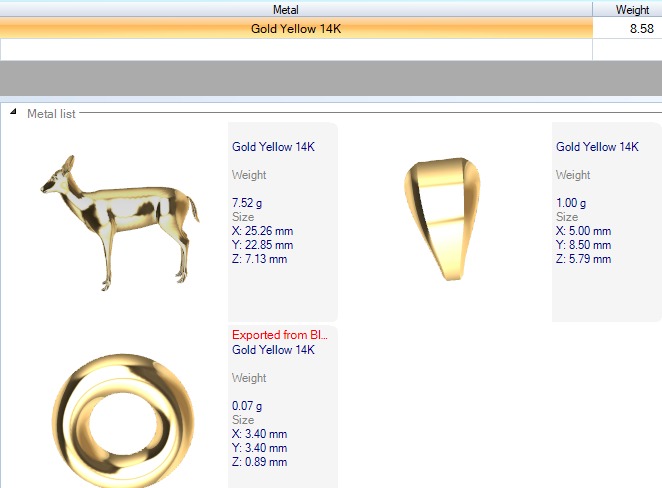 Deer Pendant 3D print model_8