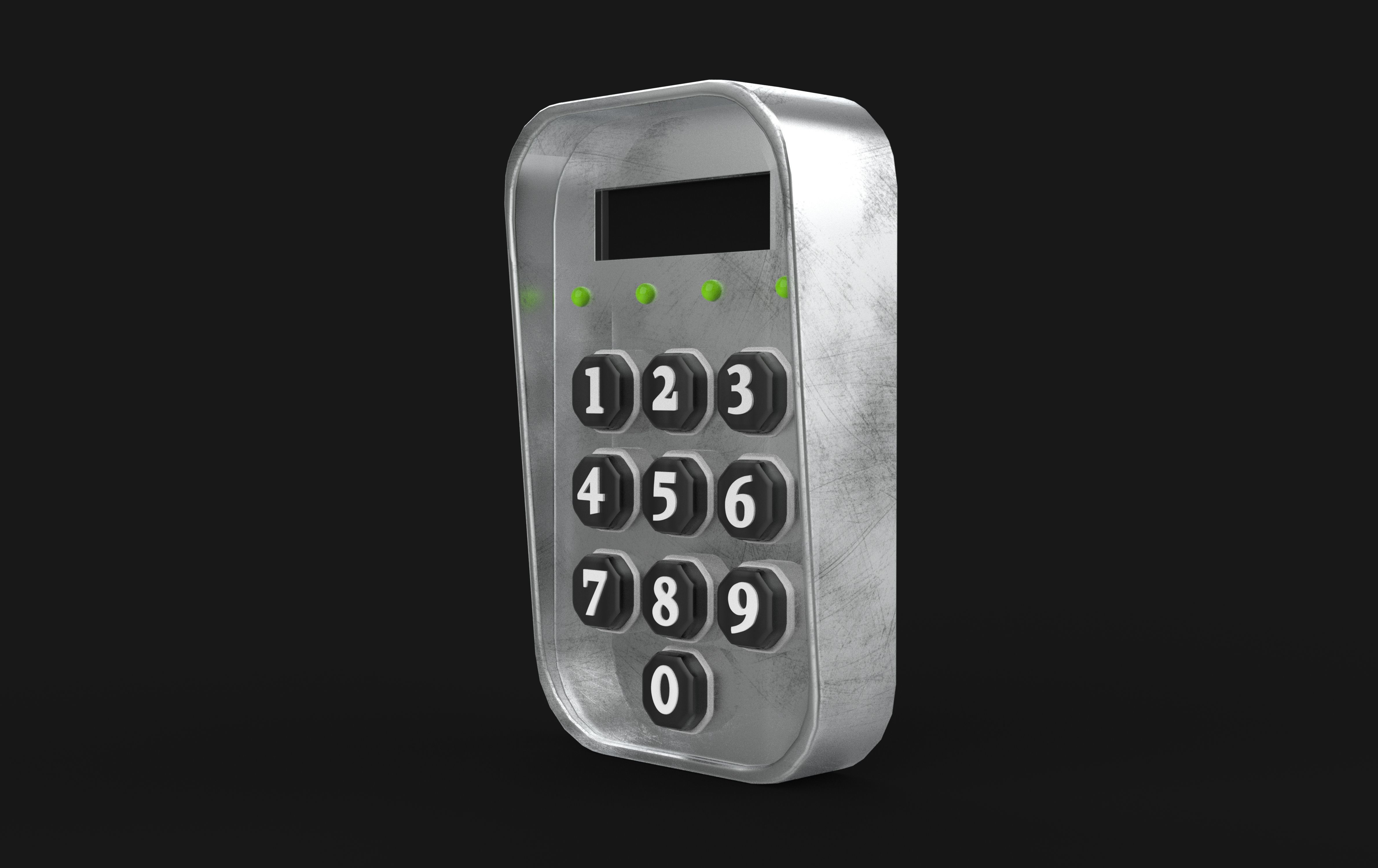 Keypad 3D model_8