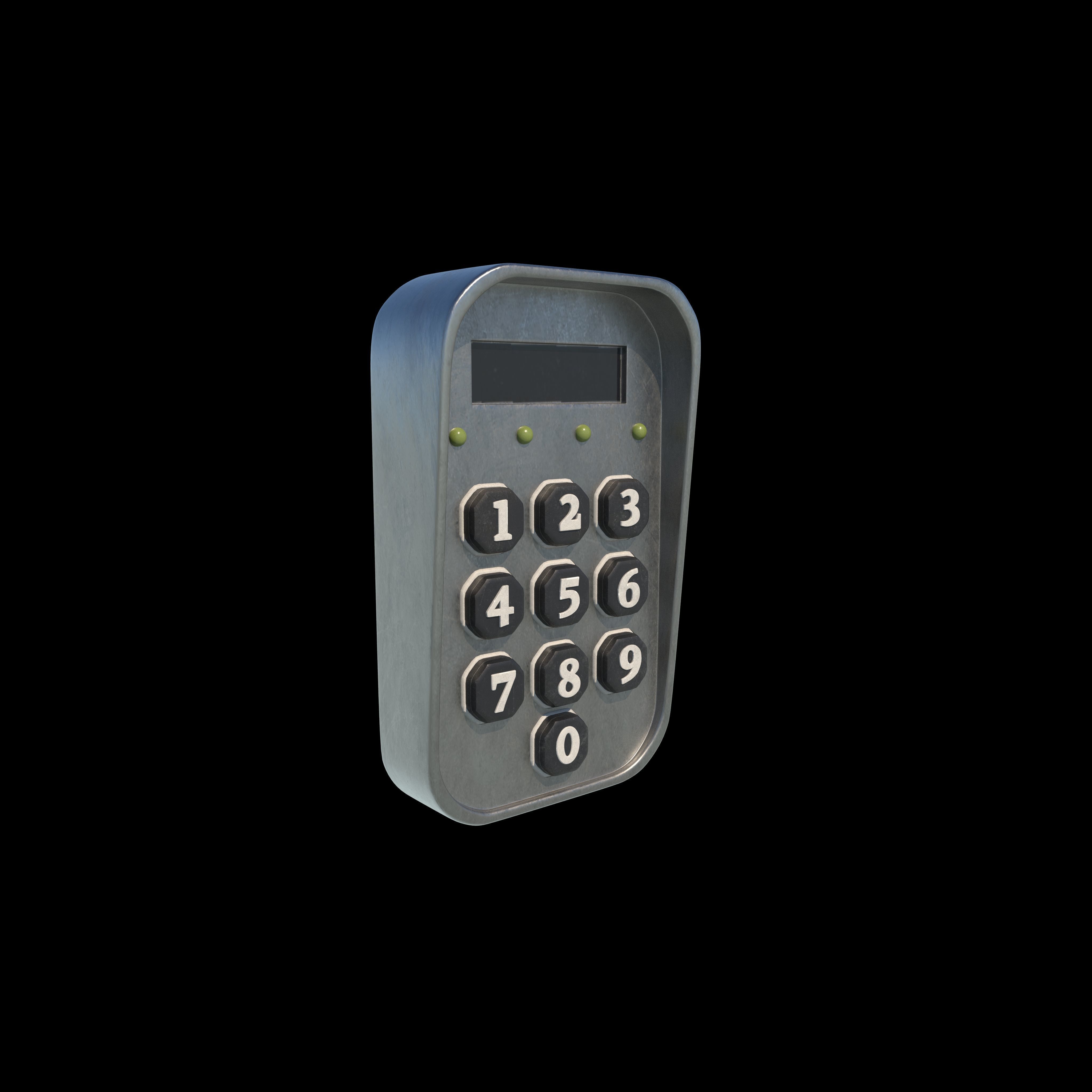 Keypad 3D model_6