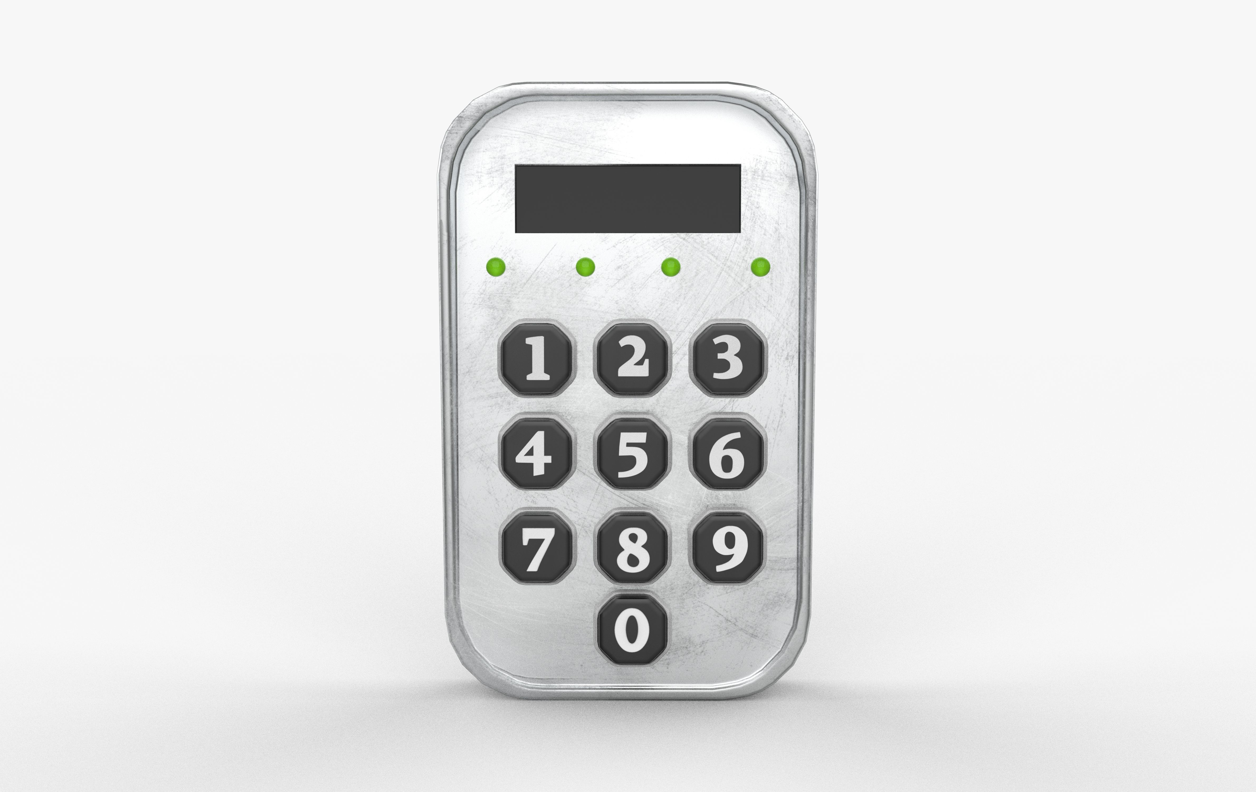 Keypad 3D model_5