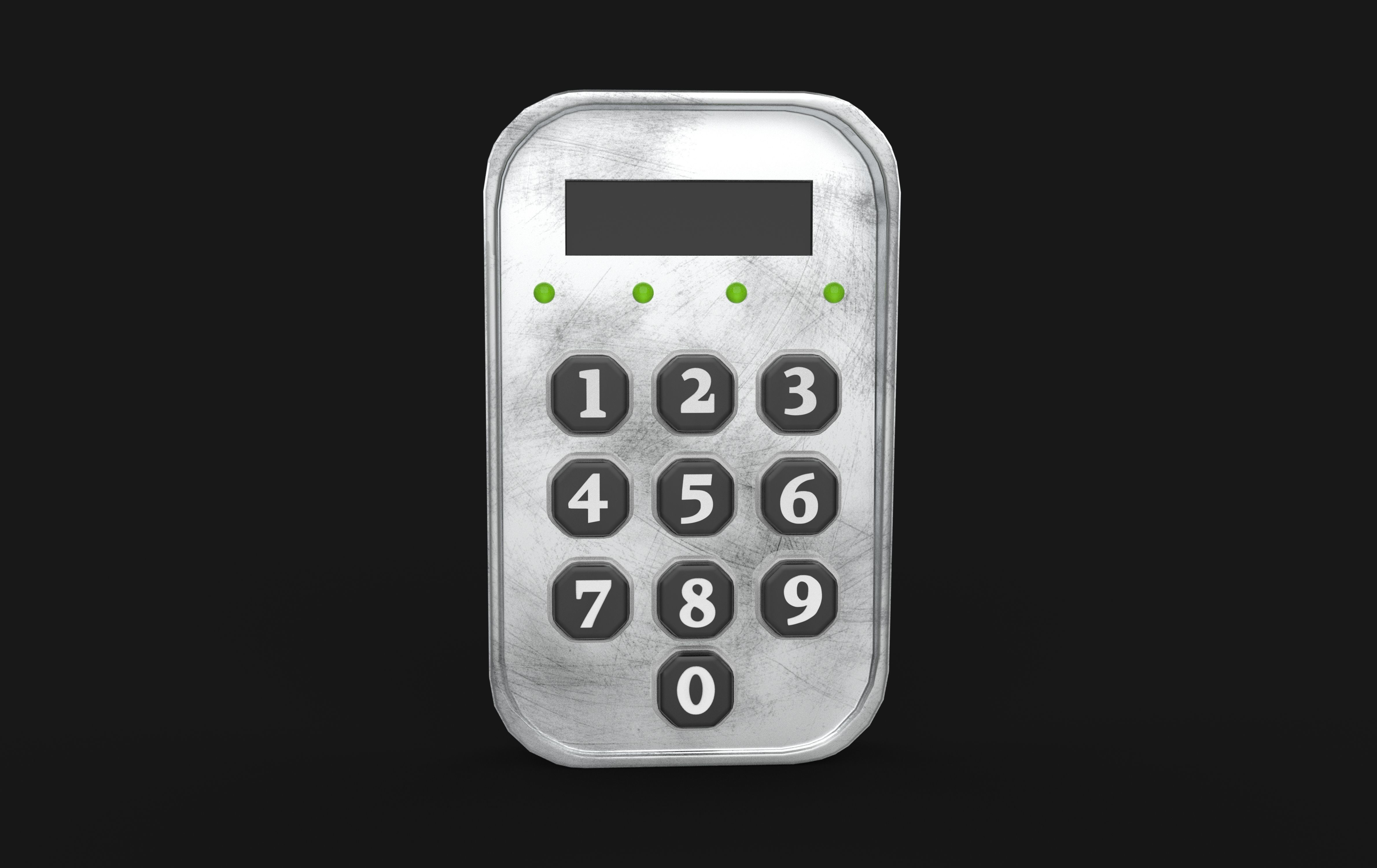 Keypad 3D model_7