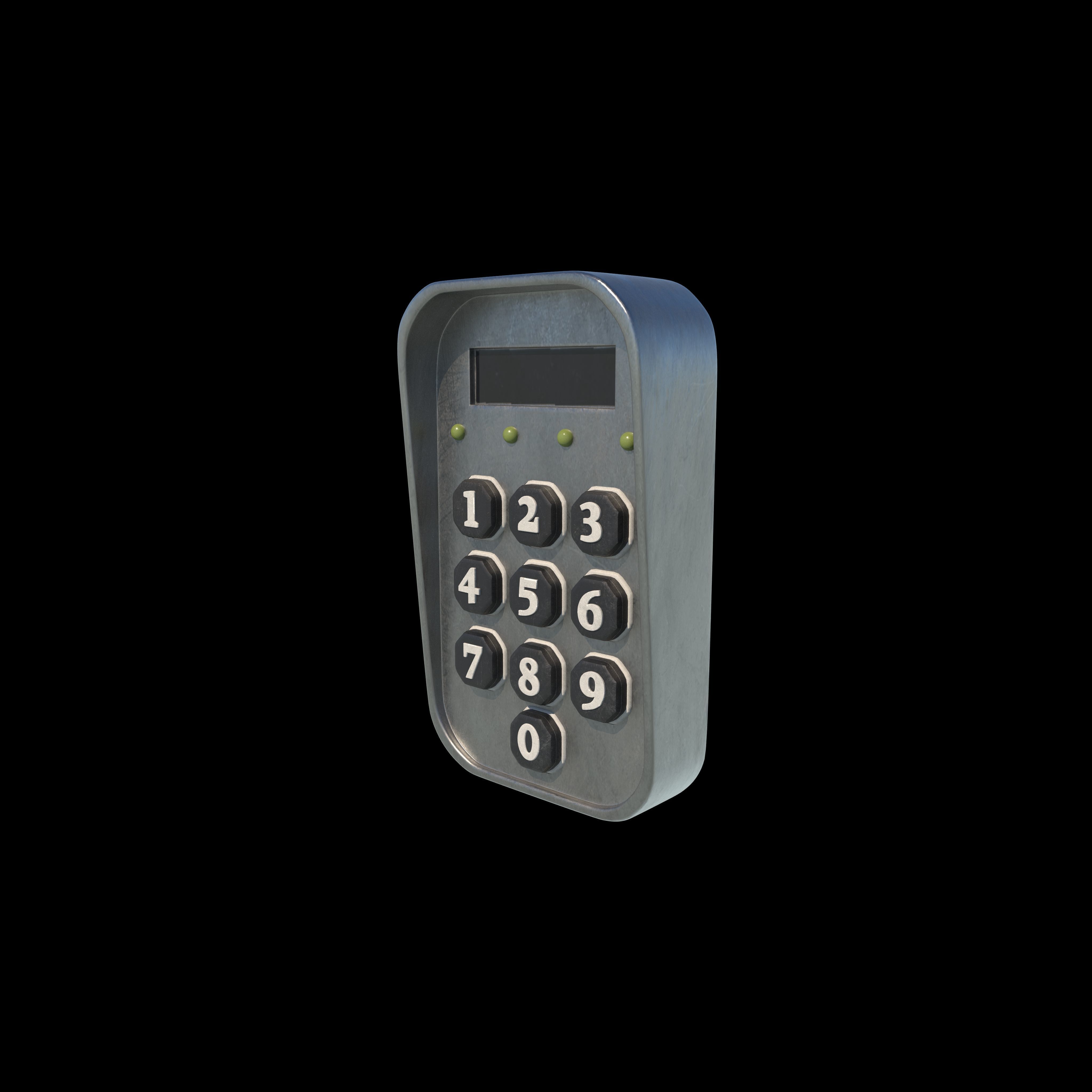 Keypad 3D model_2