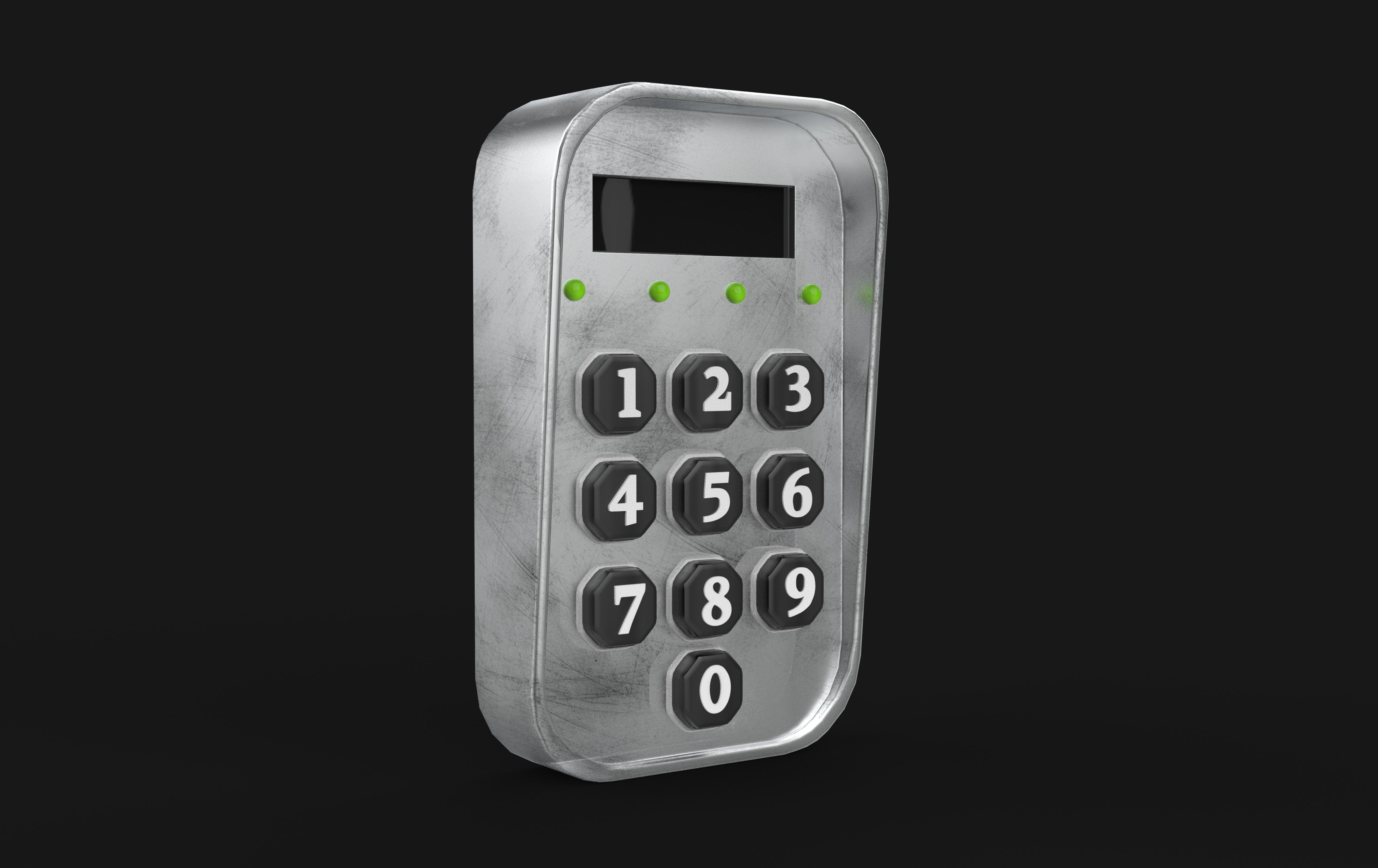 Keypad 3D model_3