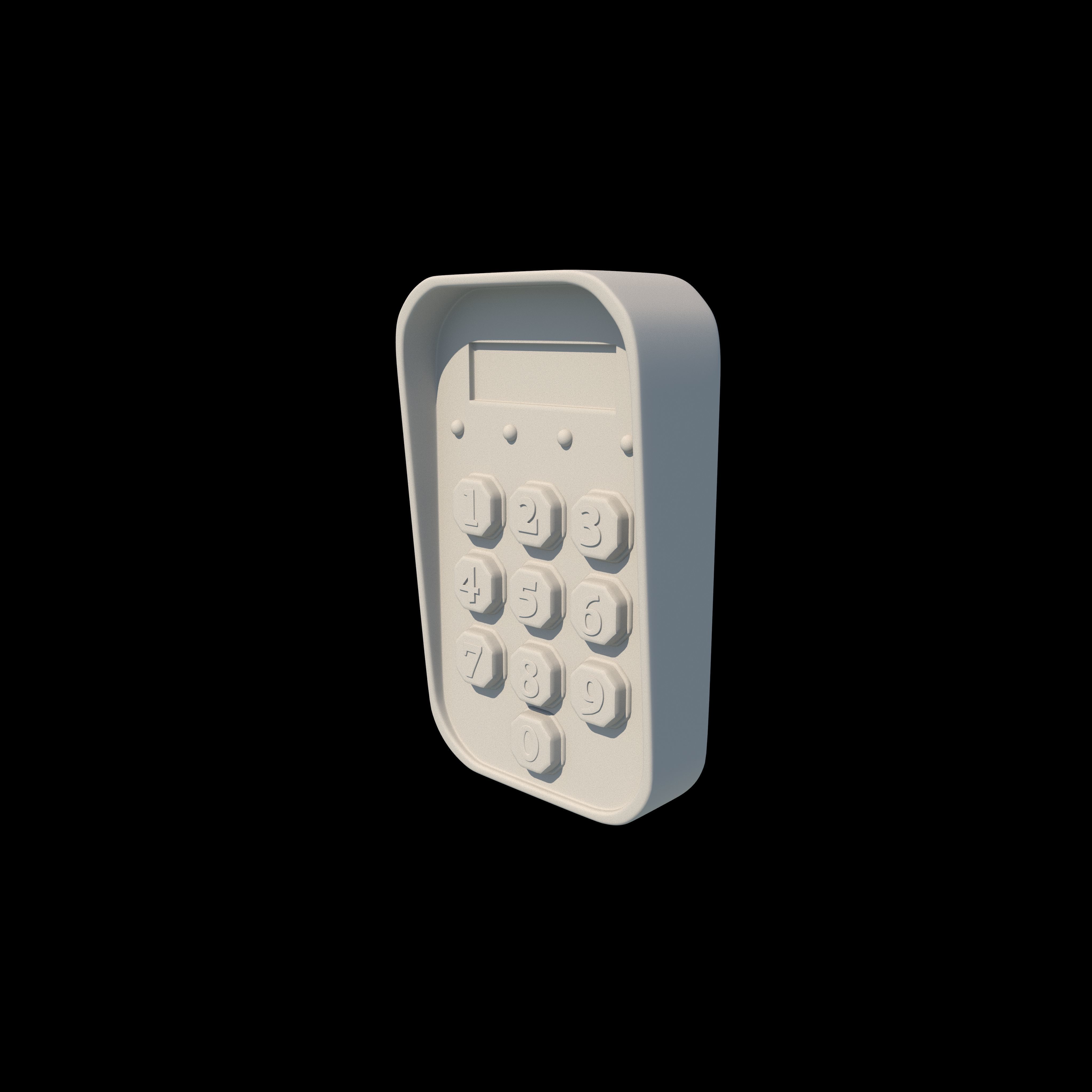 Keypad 3D model_4
