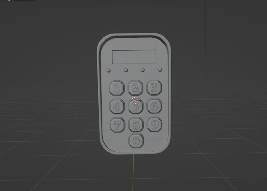 Keypad 3D model_9
