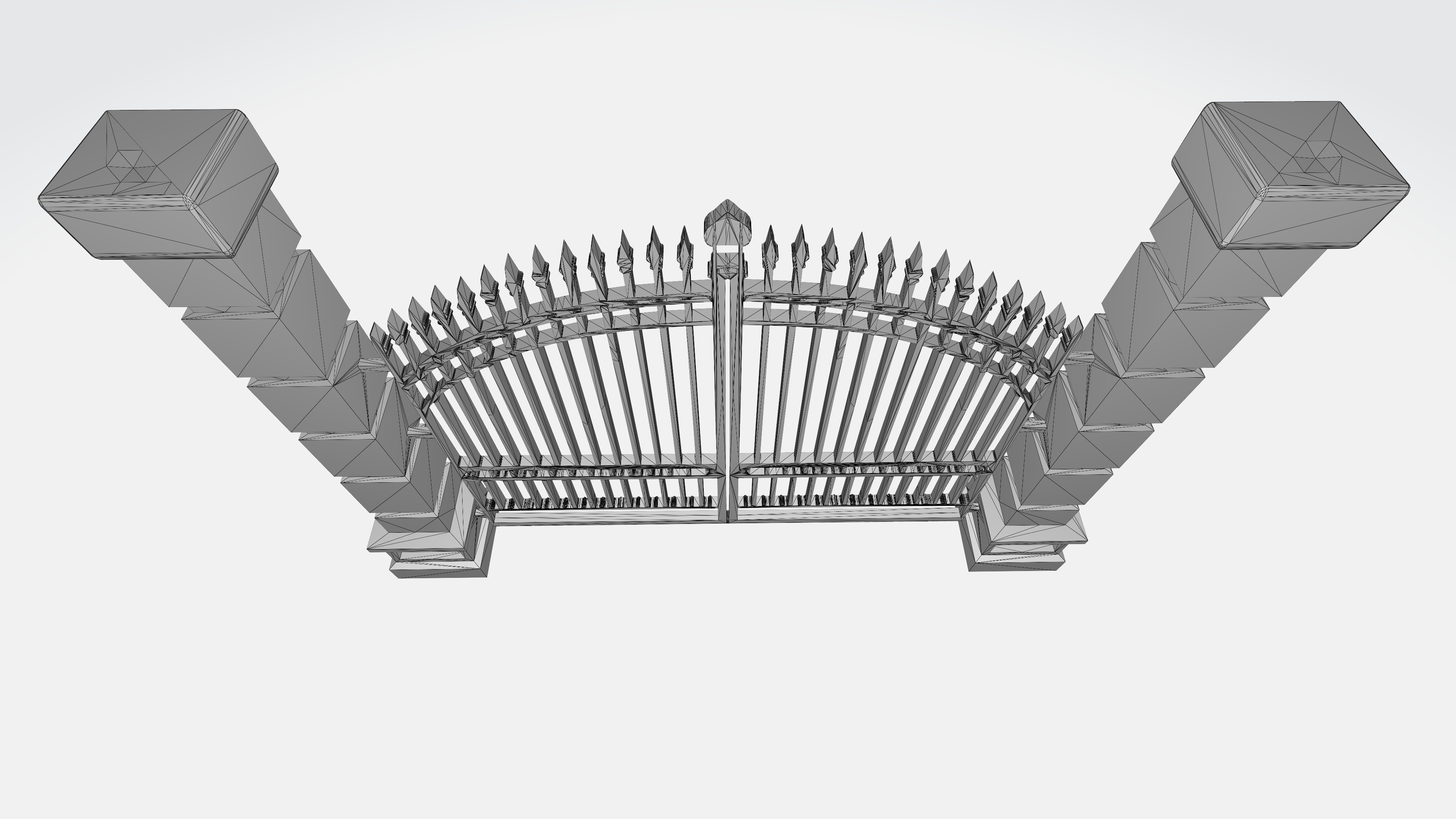 Classic Gate Door 3D print model_7
