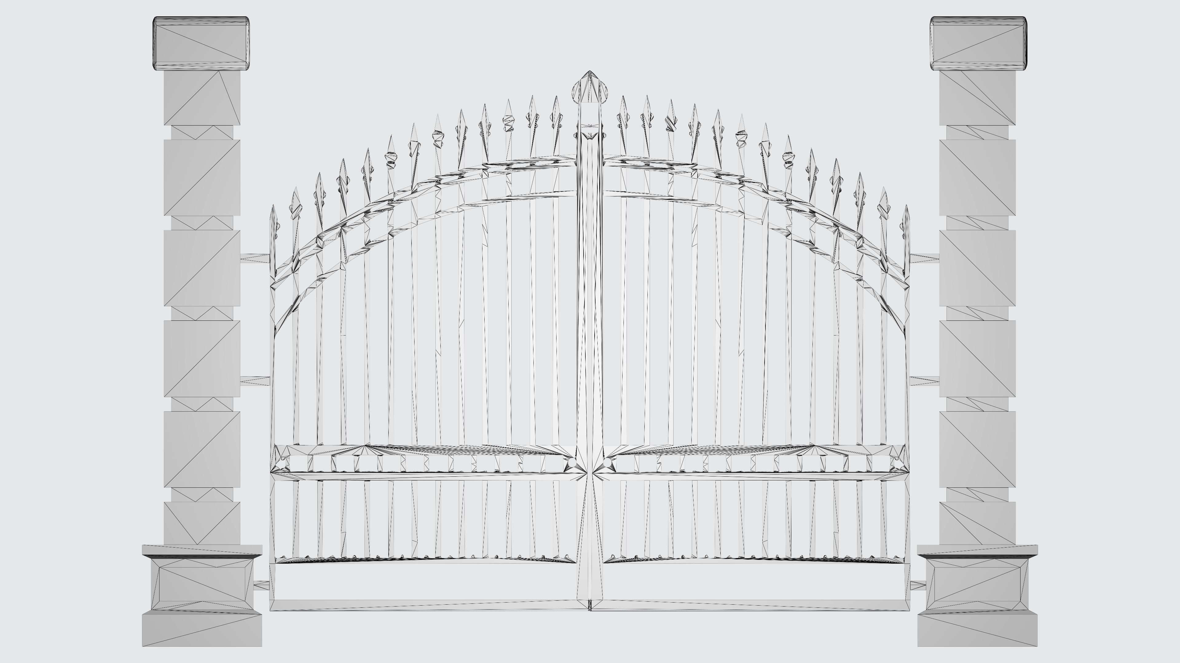 Classic Gate Door 3D print model_5