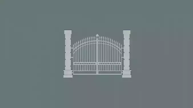 Classic Gate Door 3D print model Classic Gate Door 3D print model