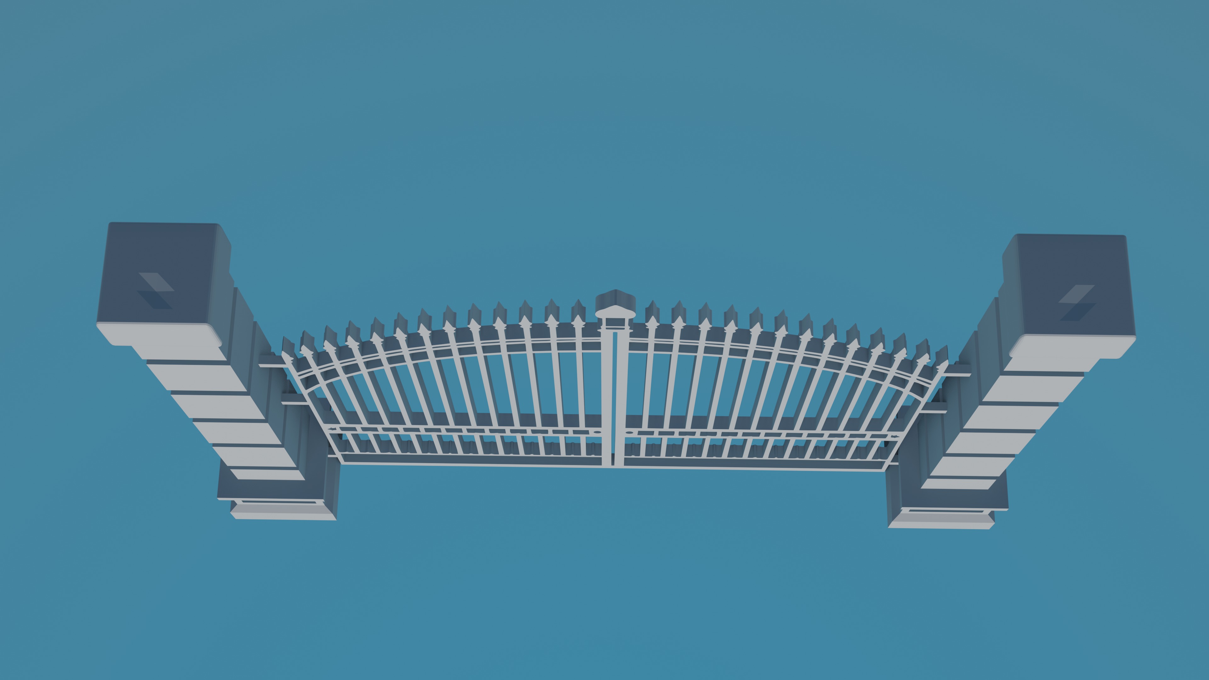 Classic Gate Door 3D print model_4