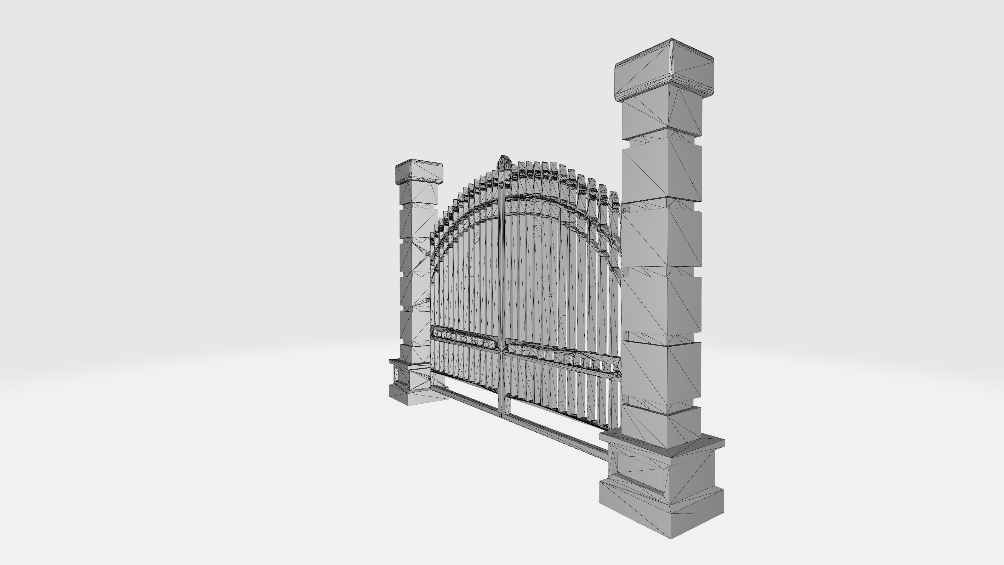 Classic Gate Door 3D print model_6