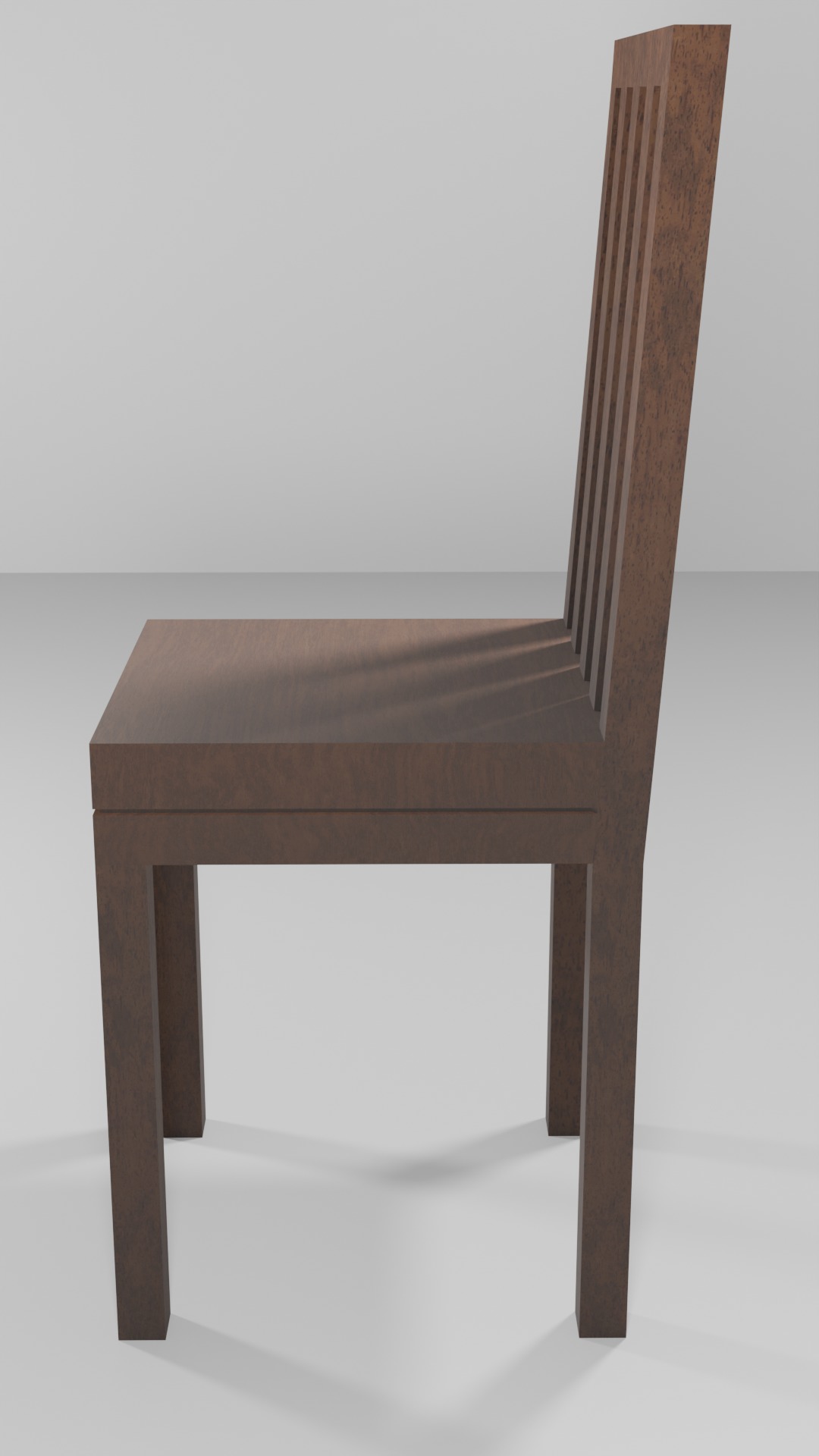 Wooden Chair 3D print model_3