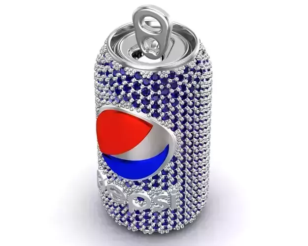 Gold Pepsi Can Hip Hop Pendant