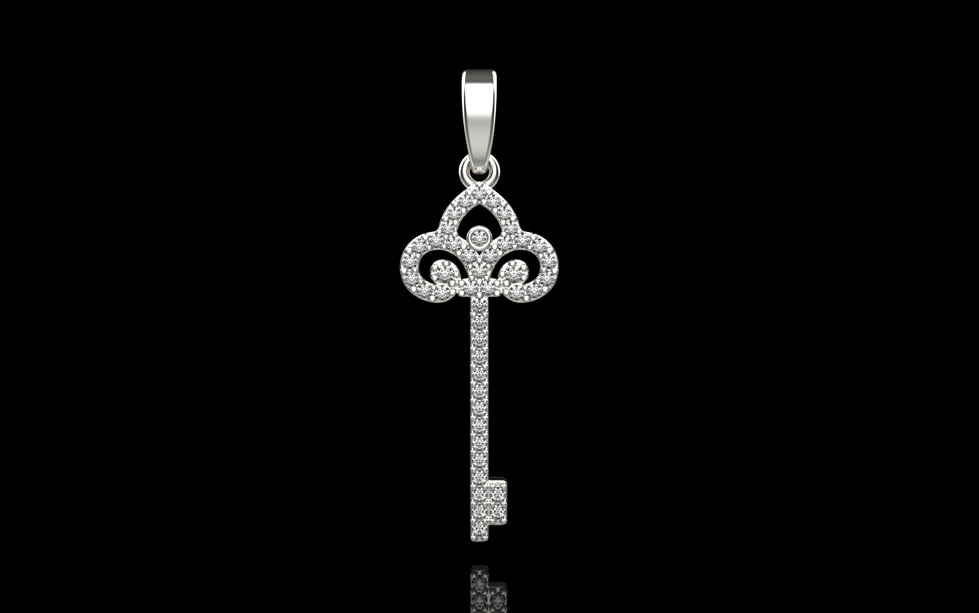 Key pendant model 951 3D print model_3