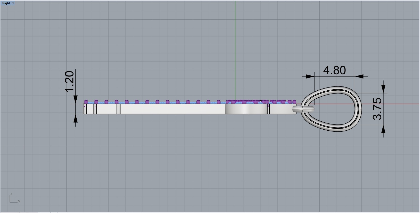 Key pendant model 951 3D print model_9