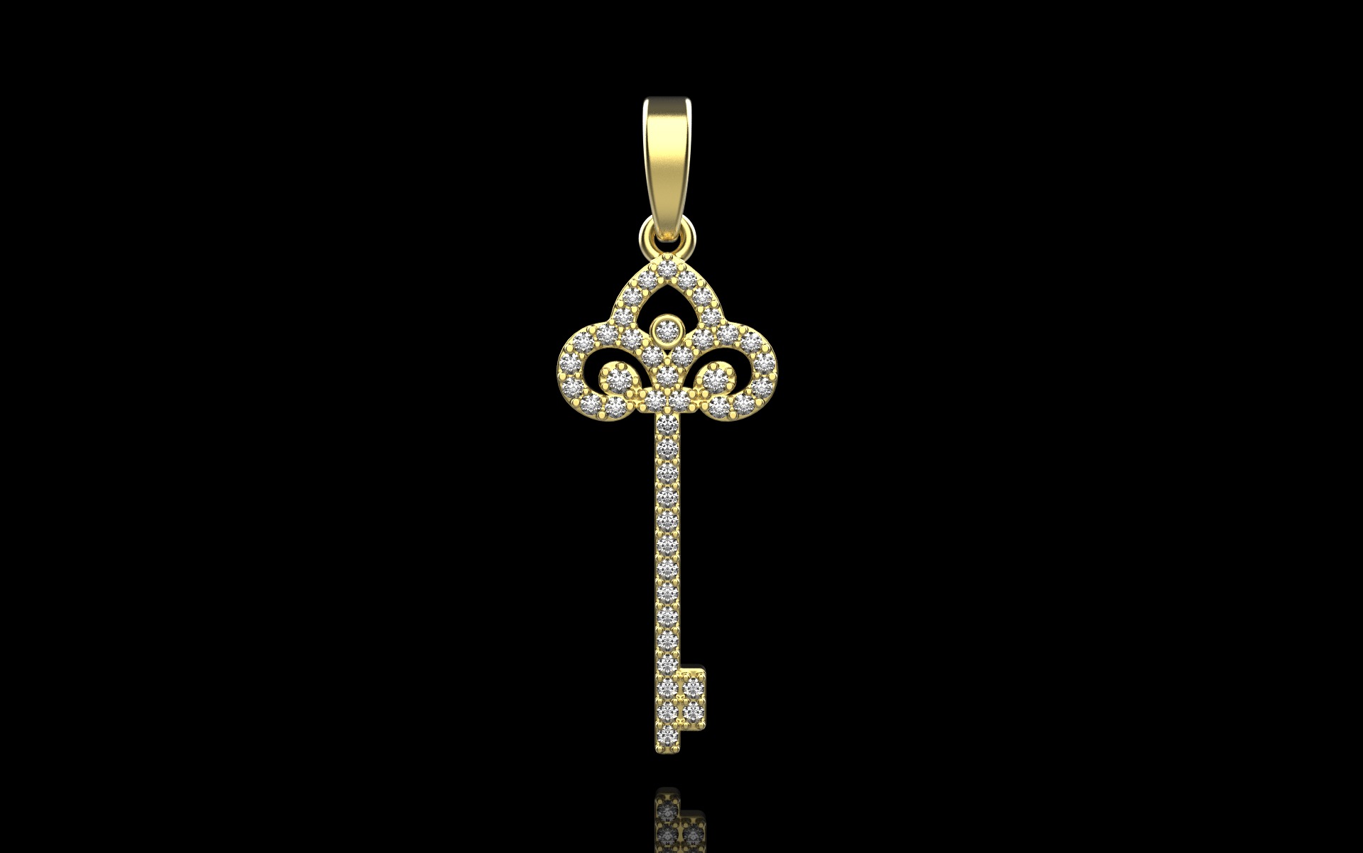 Key pendant model 951 3D print model_12