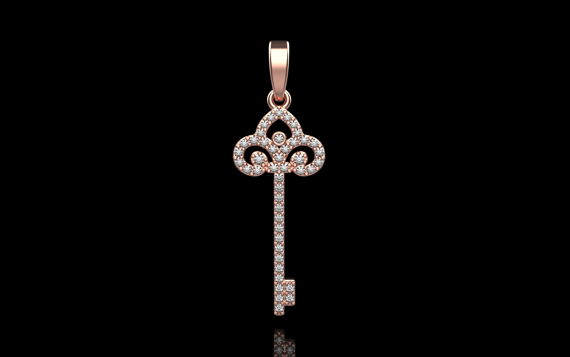 Key pendant model 951 3D print model_1