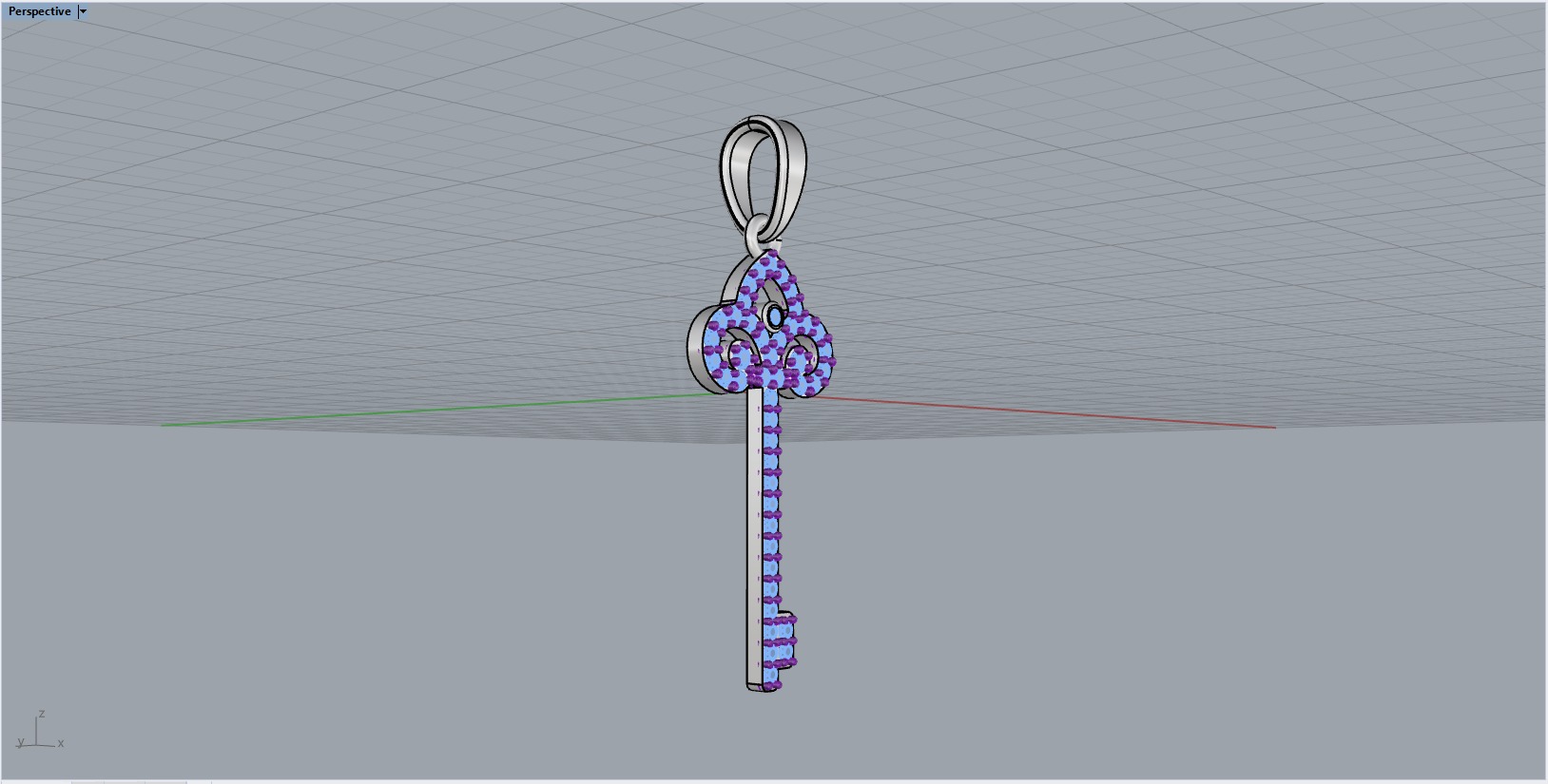 Key pendant model 951 3D print model_11