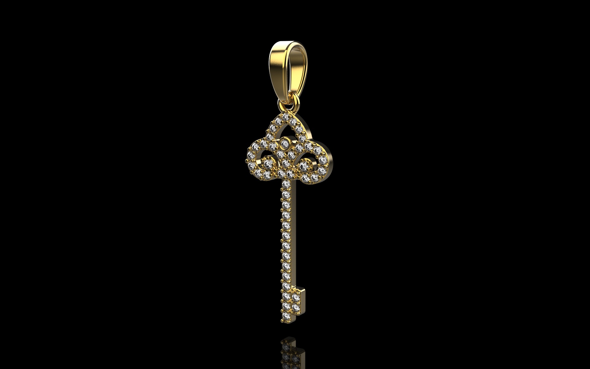 Key pendant model 951 3D print model_22