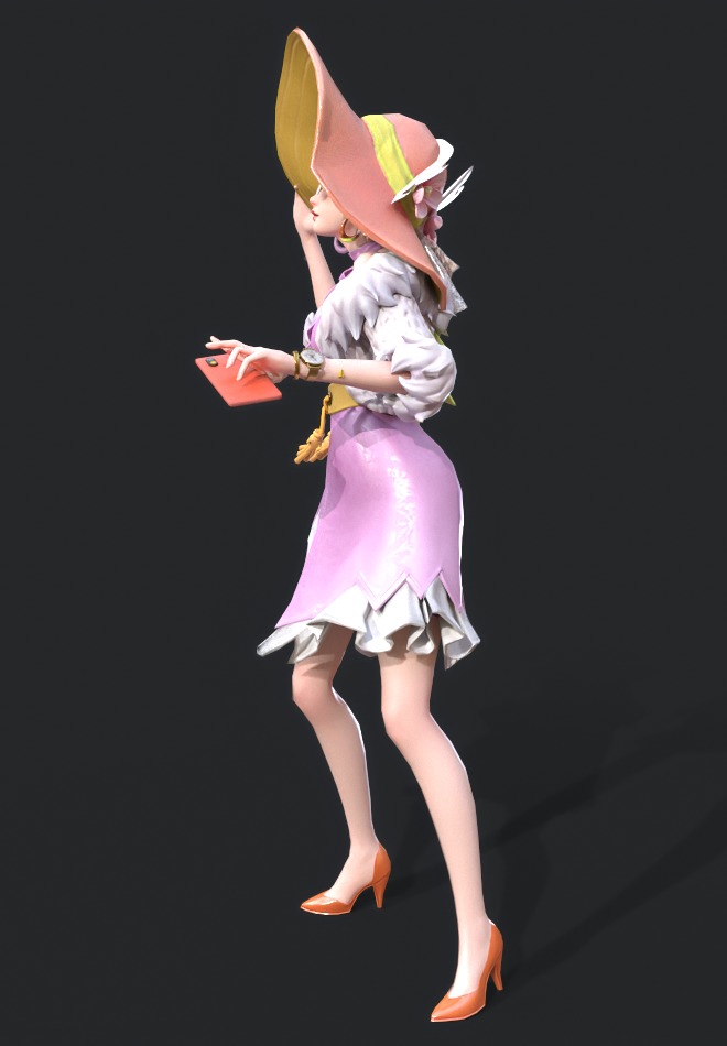 Shopping woman 3D model_18