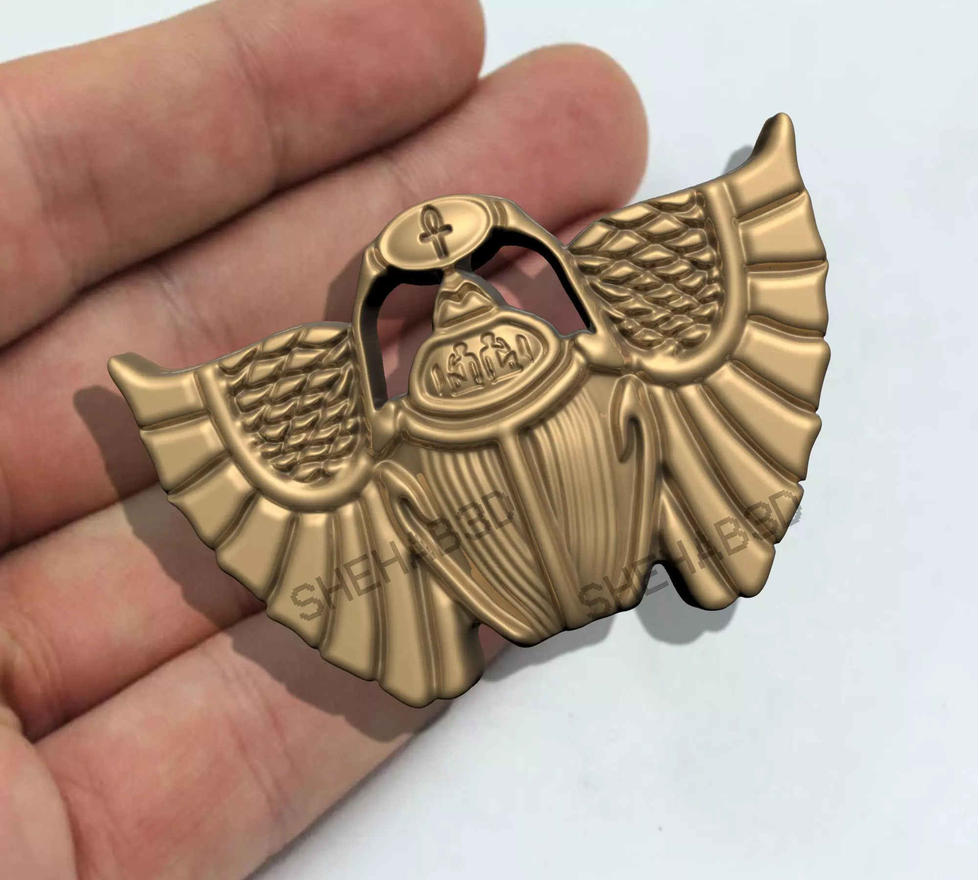 ANCIENT EGYPTIAN SCARAB BEETLE PENDANT 3D print model