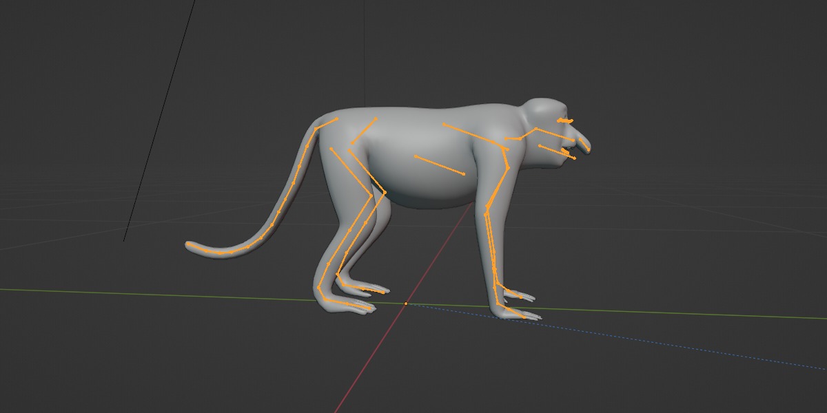 Proboscis Monkey Low-poly 3D model_28