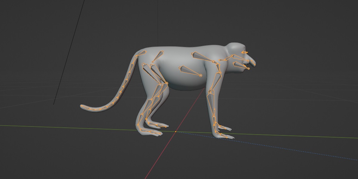 Proboscis Monkey Low-poly 3D model_27