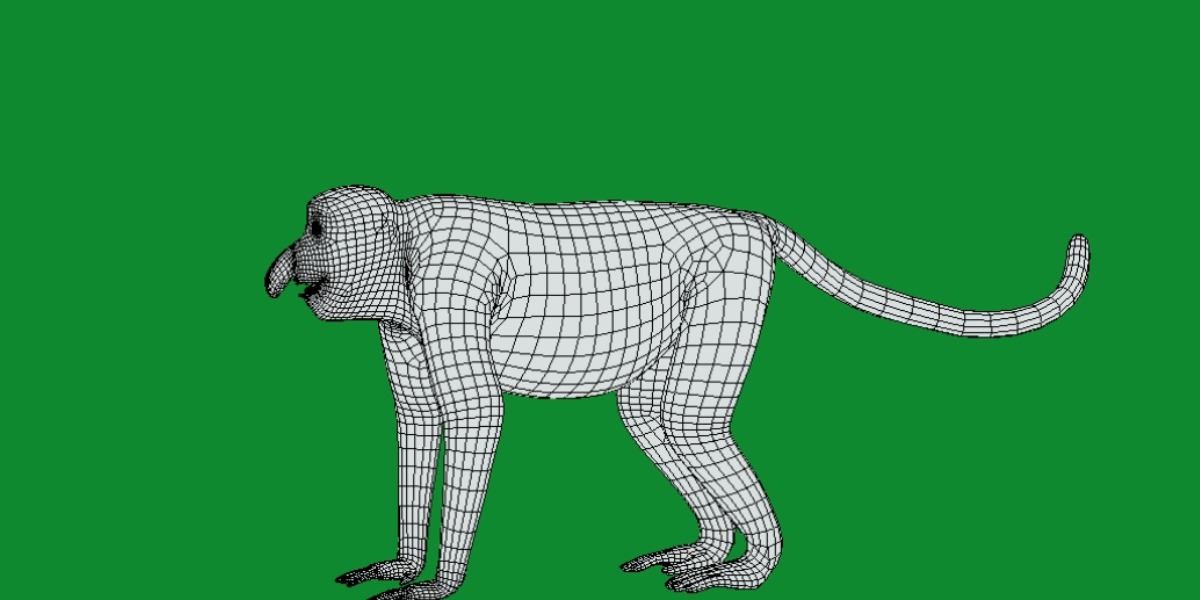 Proboscis Monkey Low-poly 3D model_22