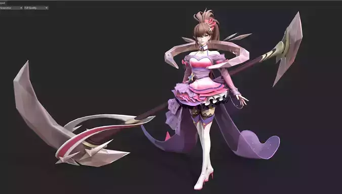 Dancing girl 3D model