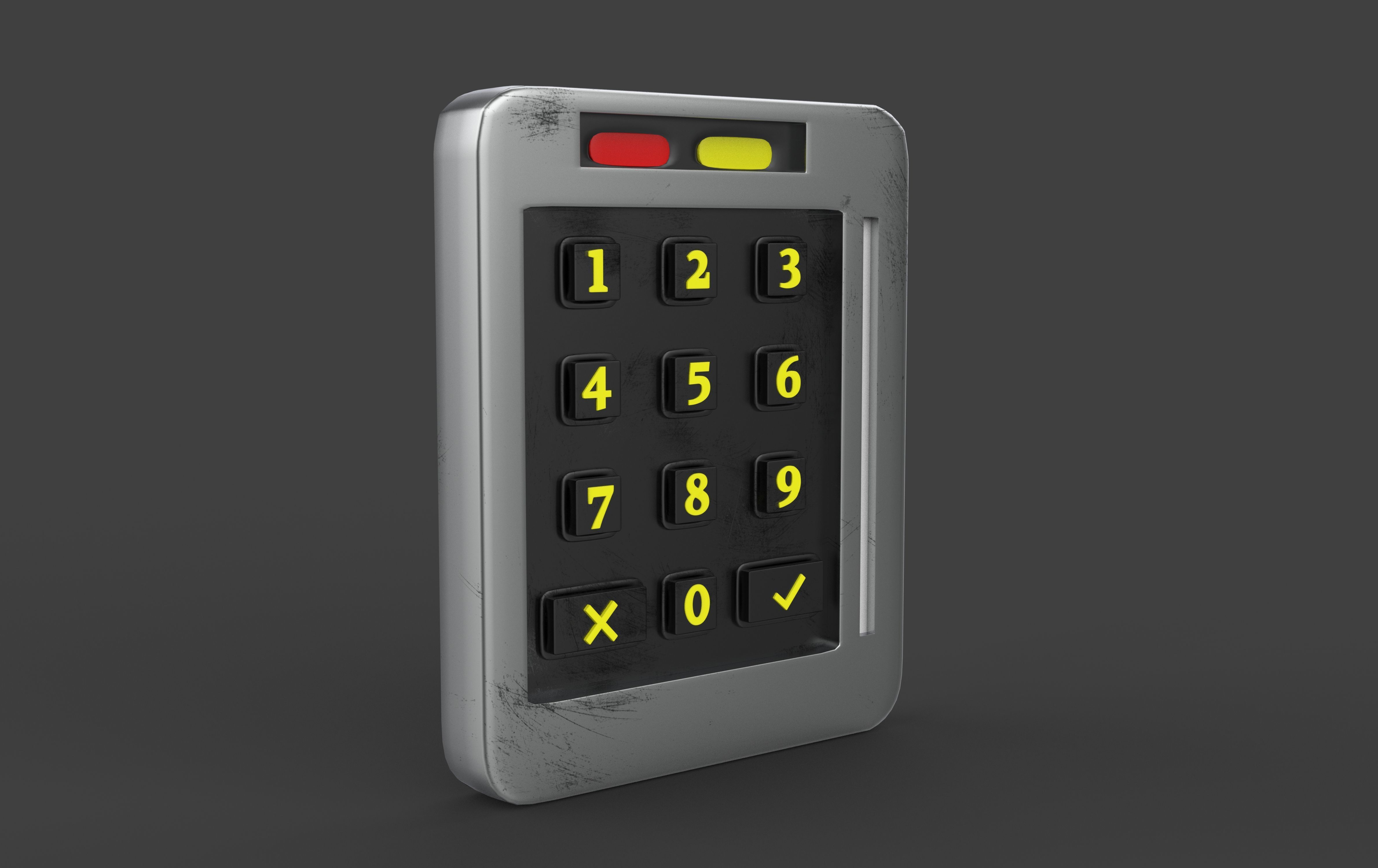 keypad 3D model_7
