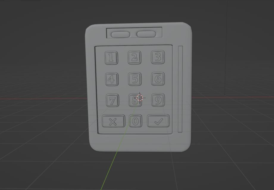 keypad 3D model_9