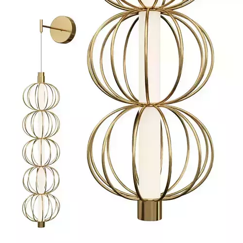 golden wall lamp