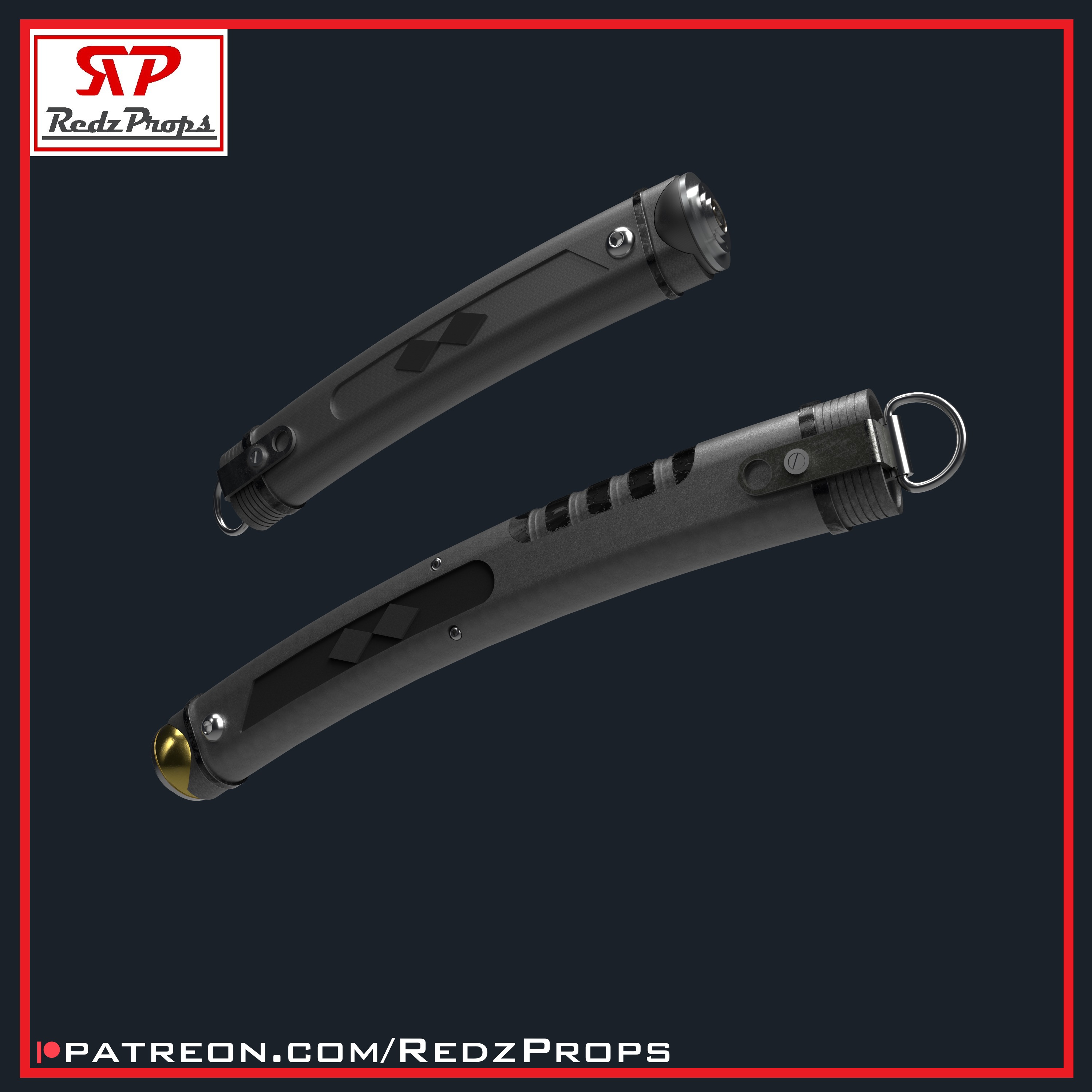 Ahsoka Lightsaber Cosplay Prop 3D print model_2