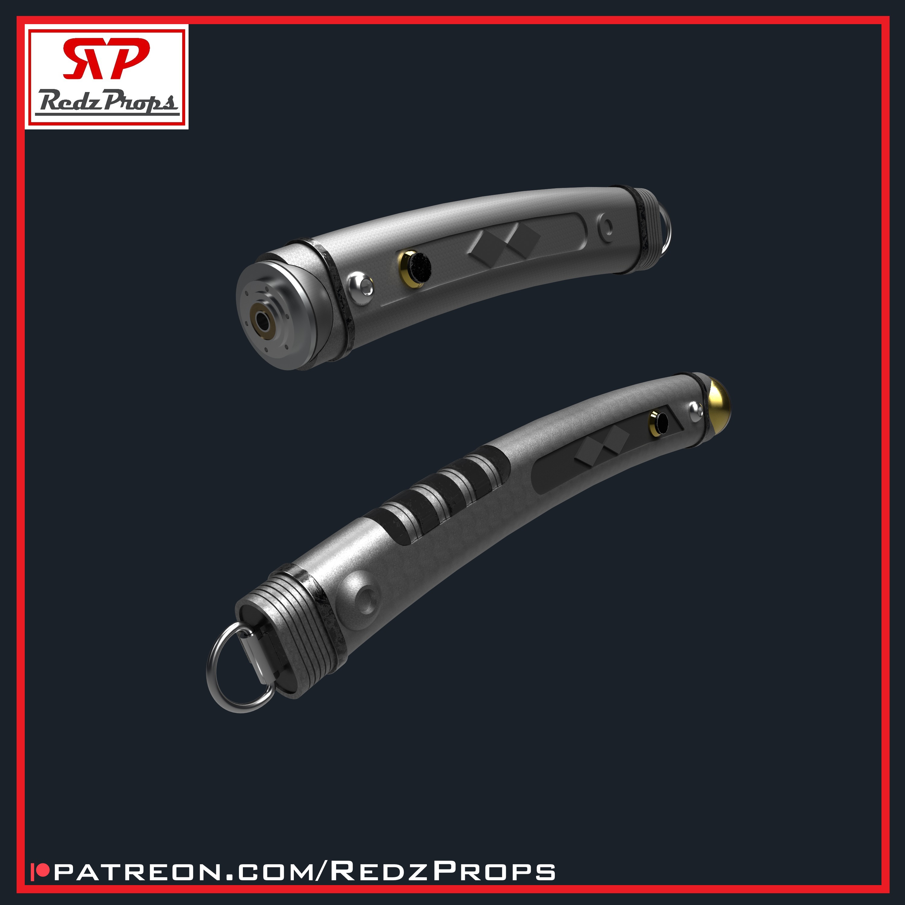 Ahsoka Lightsaber Cosplay Prop 3D print model_1